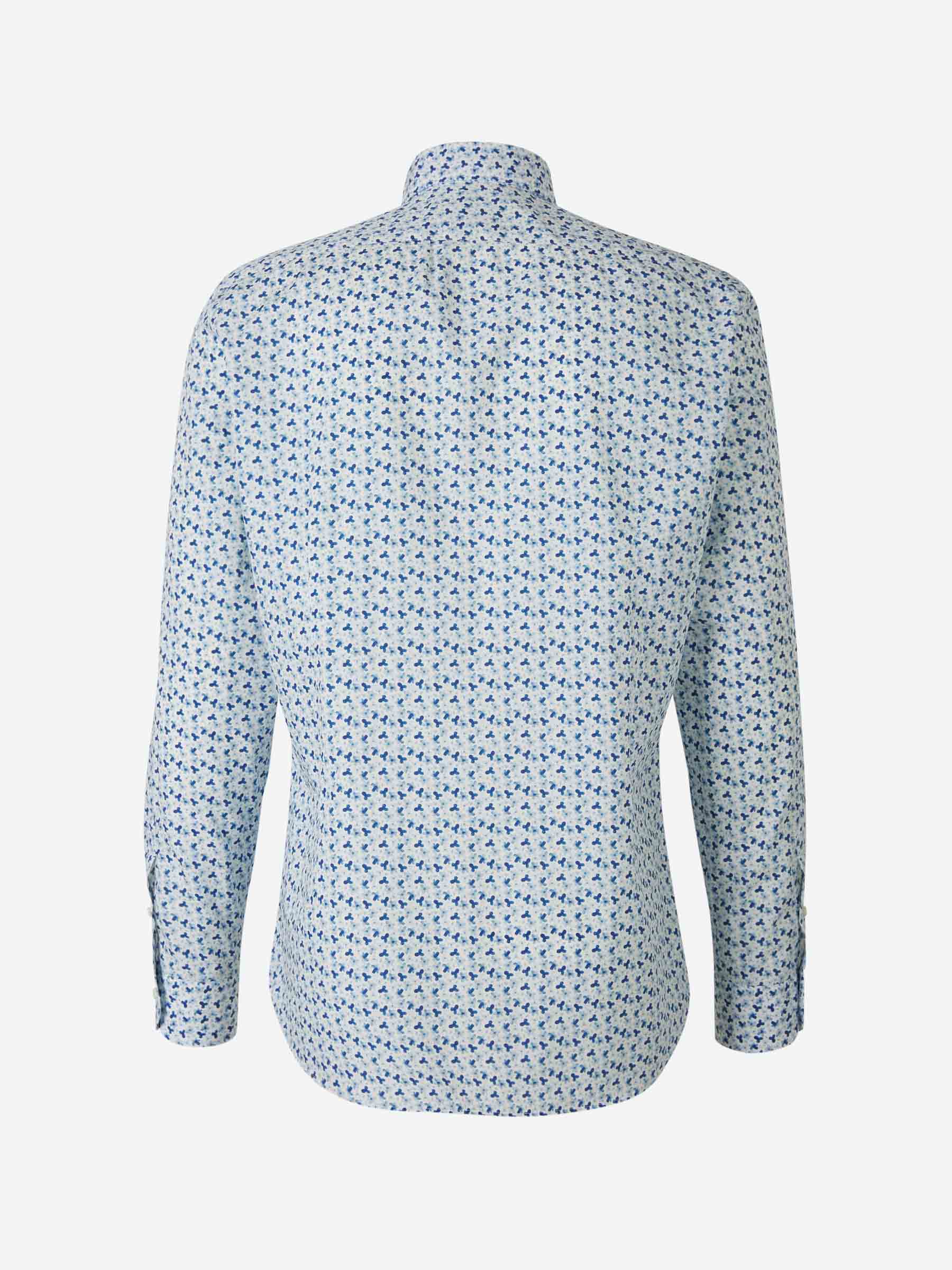 Outlet online Vincenzo di Ruggiero Hombre Camisa Motivo Floral color Azul sku 531-006151 01 - Foto 2