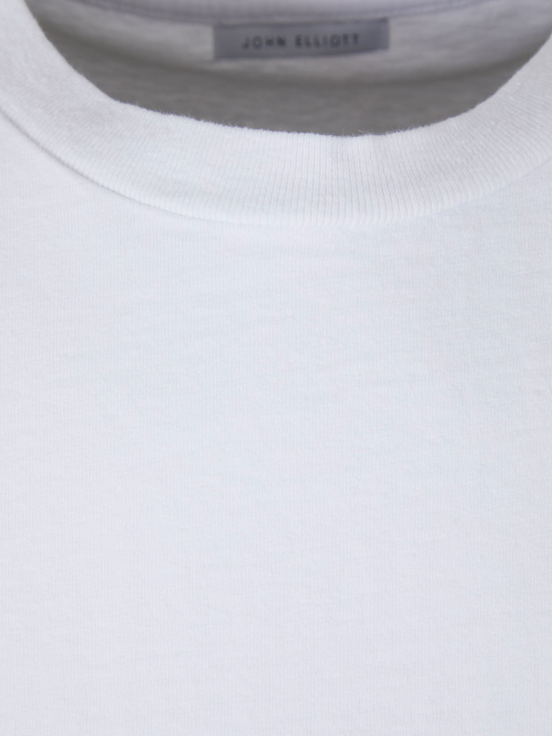 Outlet online John Elliott Hombre Camiseta Lisa Algodón color Blanco sku 553-003557 03 - Foto 3