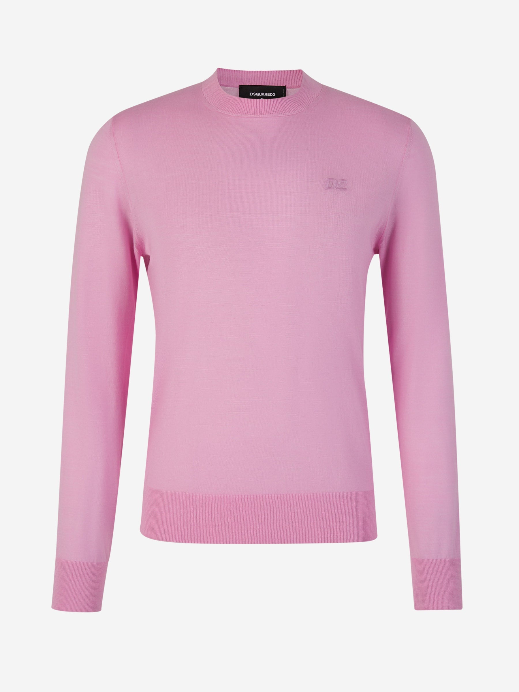Outlet online Dsquared2 Hombre Jersey Lana Logo color Rosa sku 542-002336 01 - Foto 1