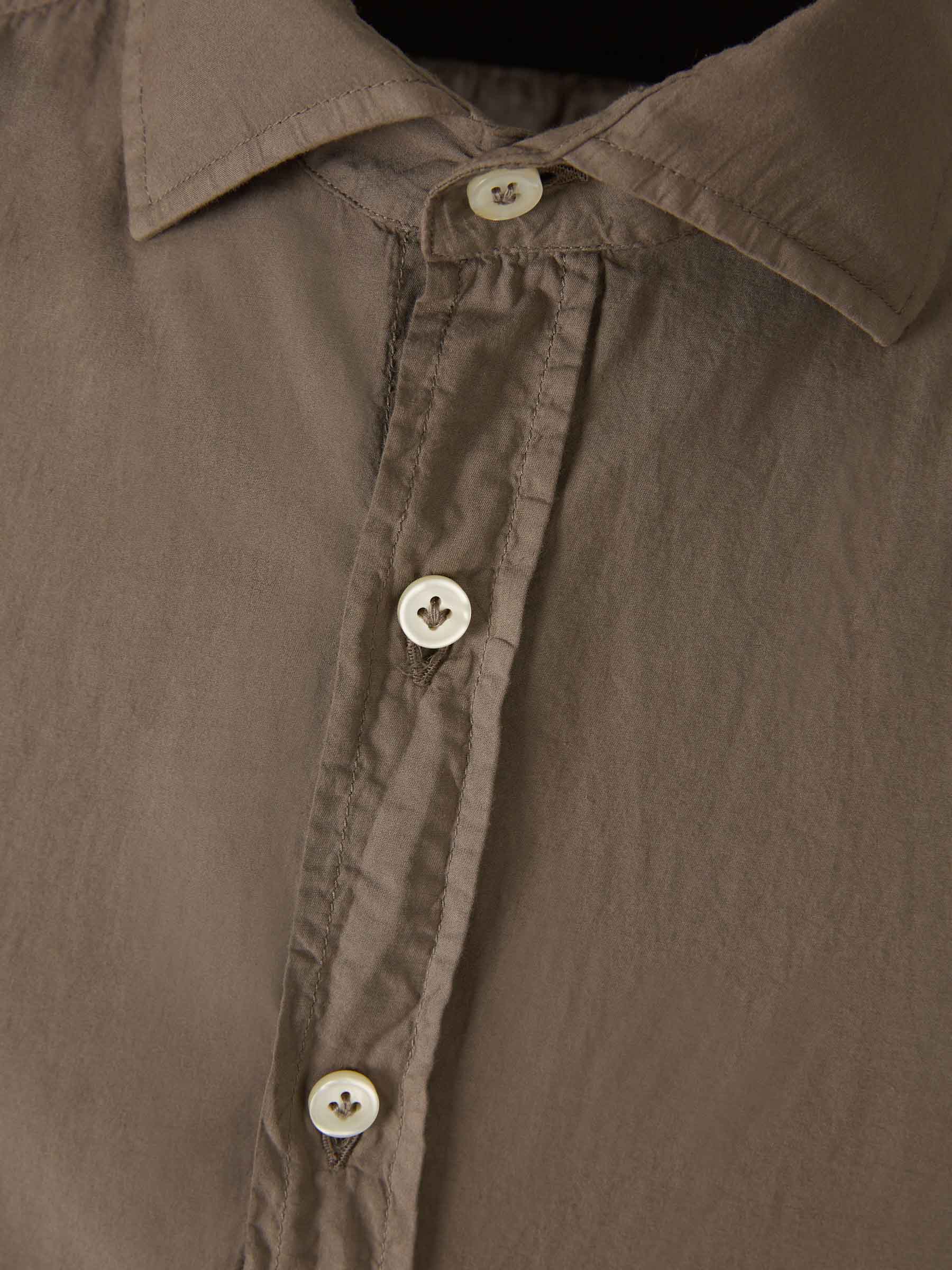 Outlet online Santa Eulalia Hombre Camisa Formal Algodón color Marrón sku 531-006251 03 - Foto 3
