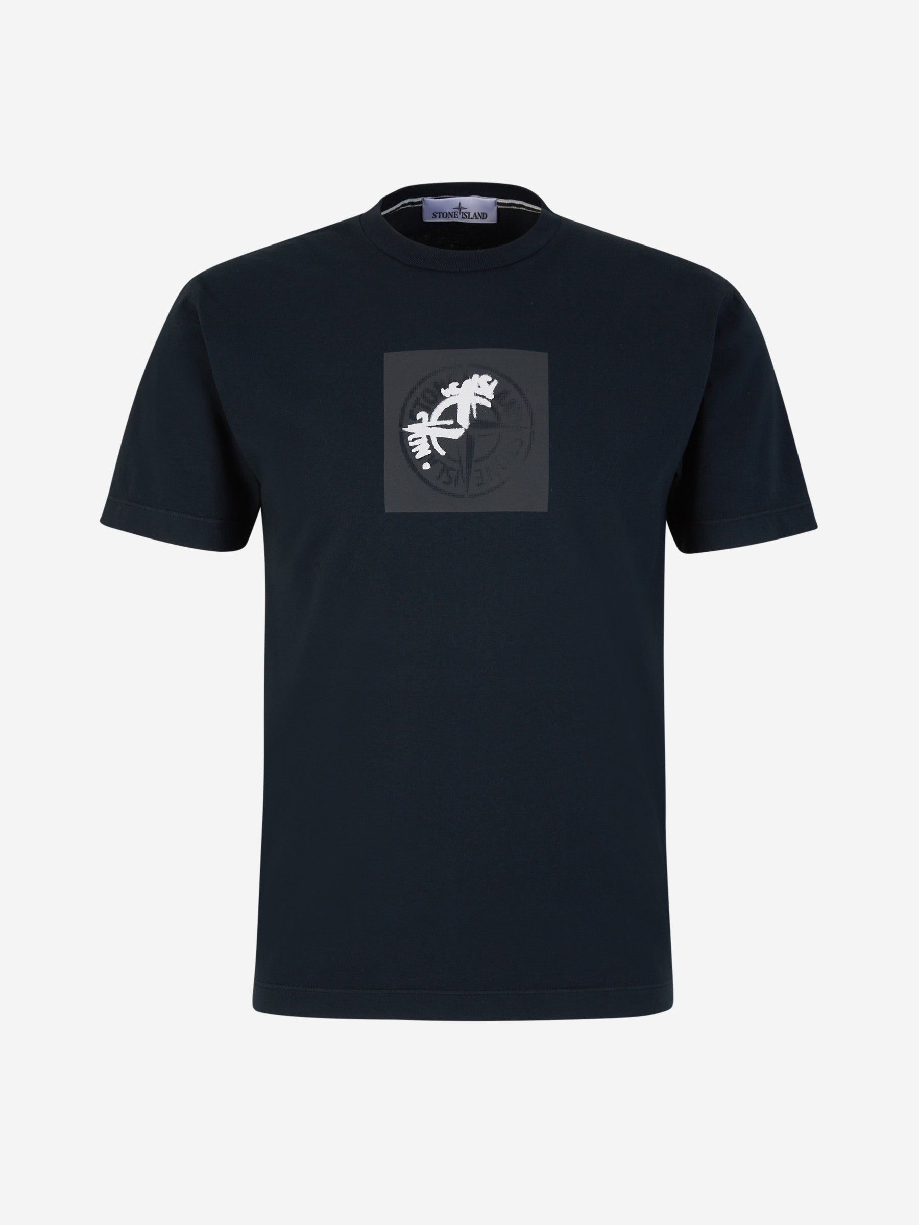 Outlet online Stone Island Hombre Camiseta Estampada Algodón color Azul Noche sku 553-003682 02 - Foto 1