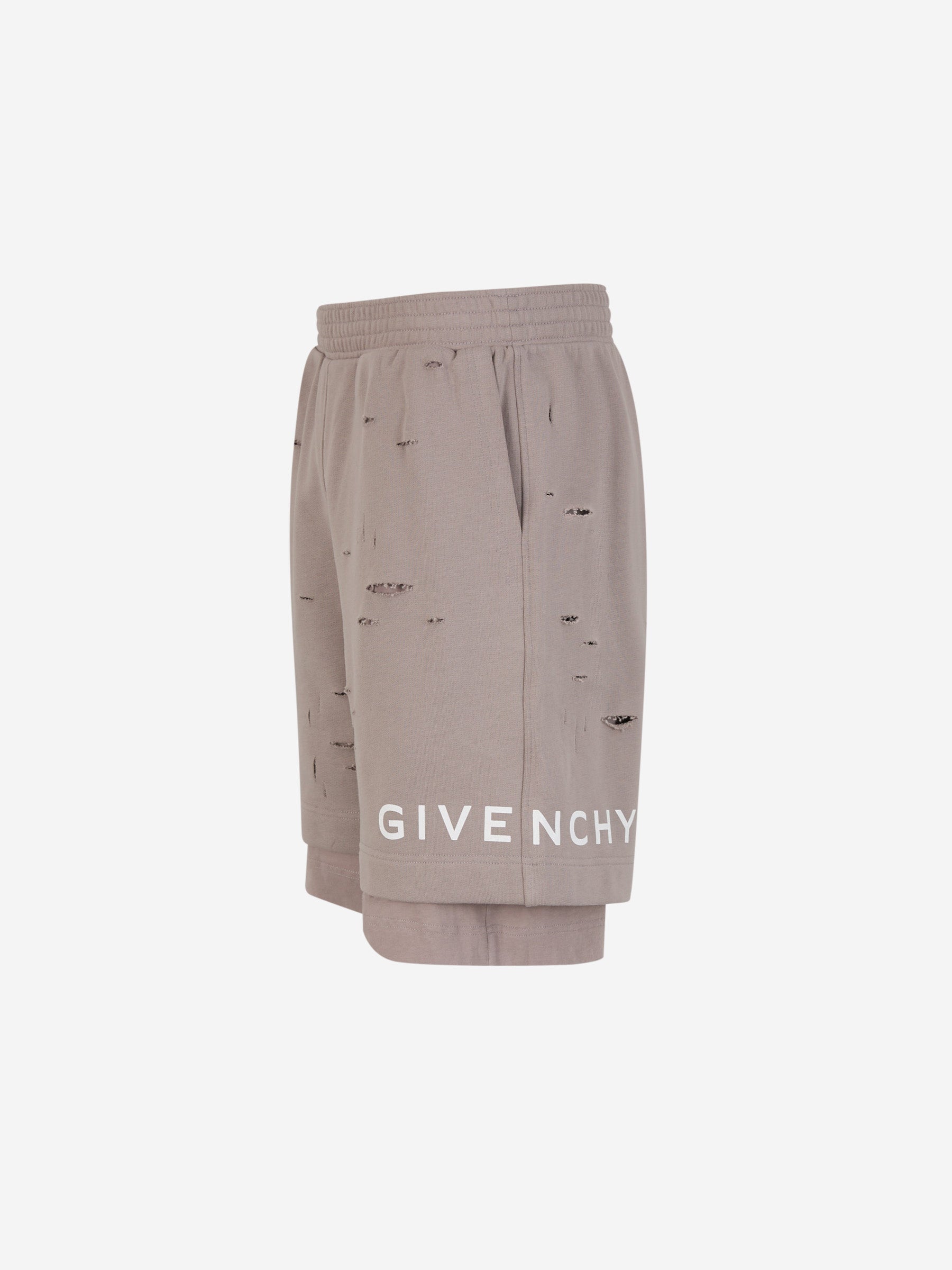 Outlet online Givenchy Hombre Bermudas Algodón Logo color Topo sku 523-000934 01 - Foto 2