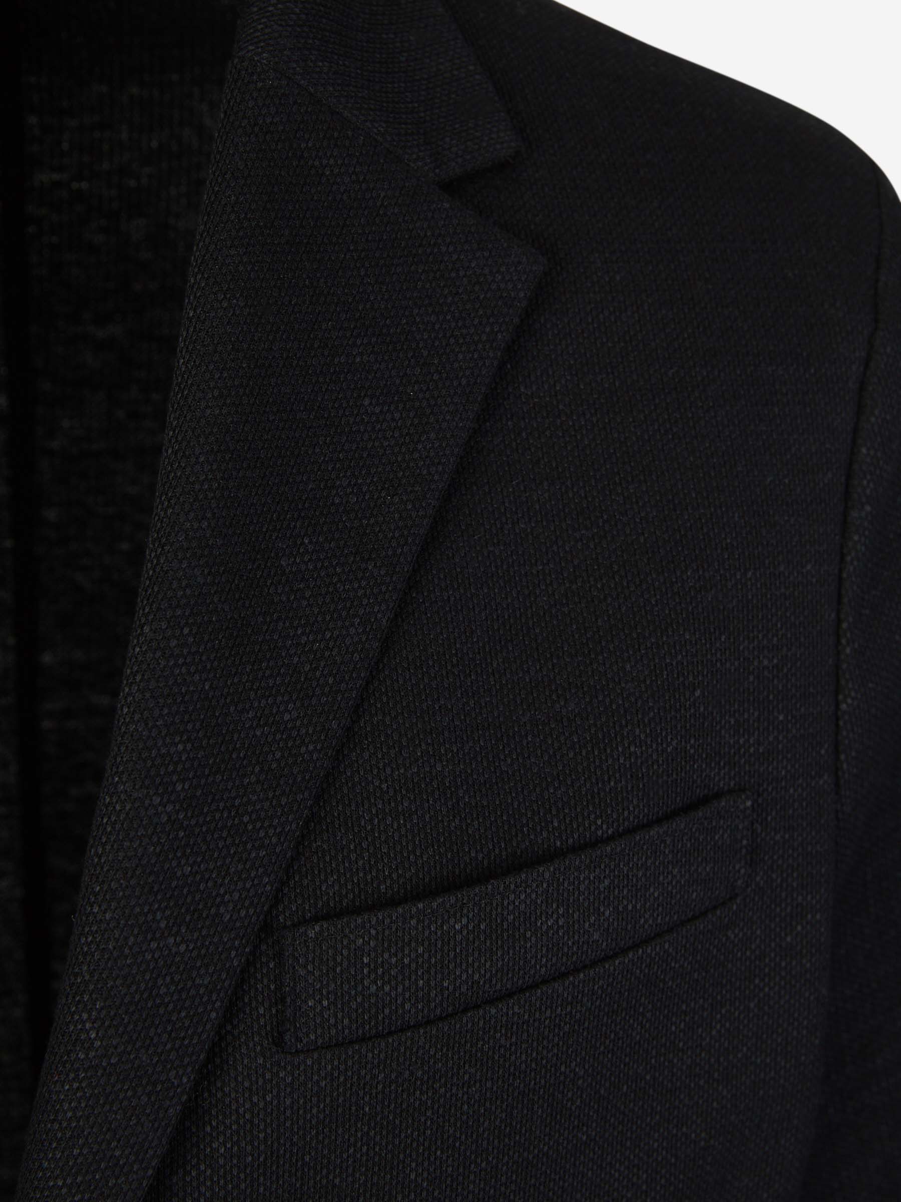 Outlet online Harris Wharf Hombre Americana Lino y Algodón color Negro sku 302-003416 03 - Foto 3