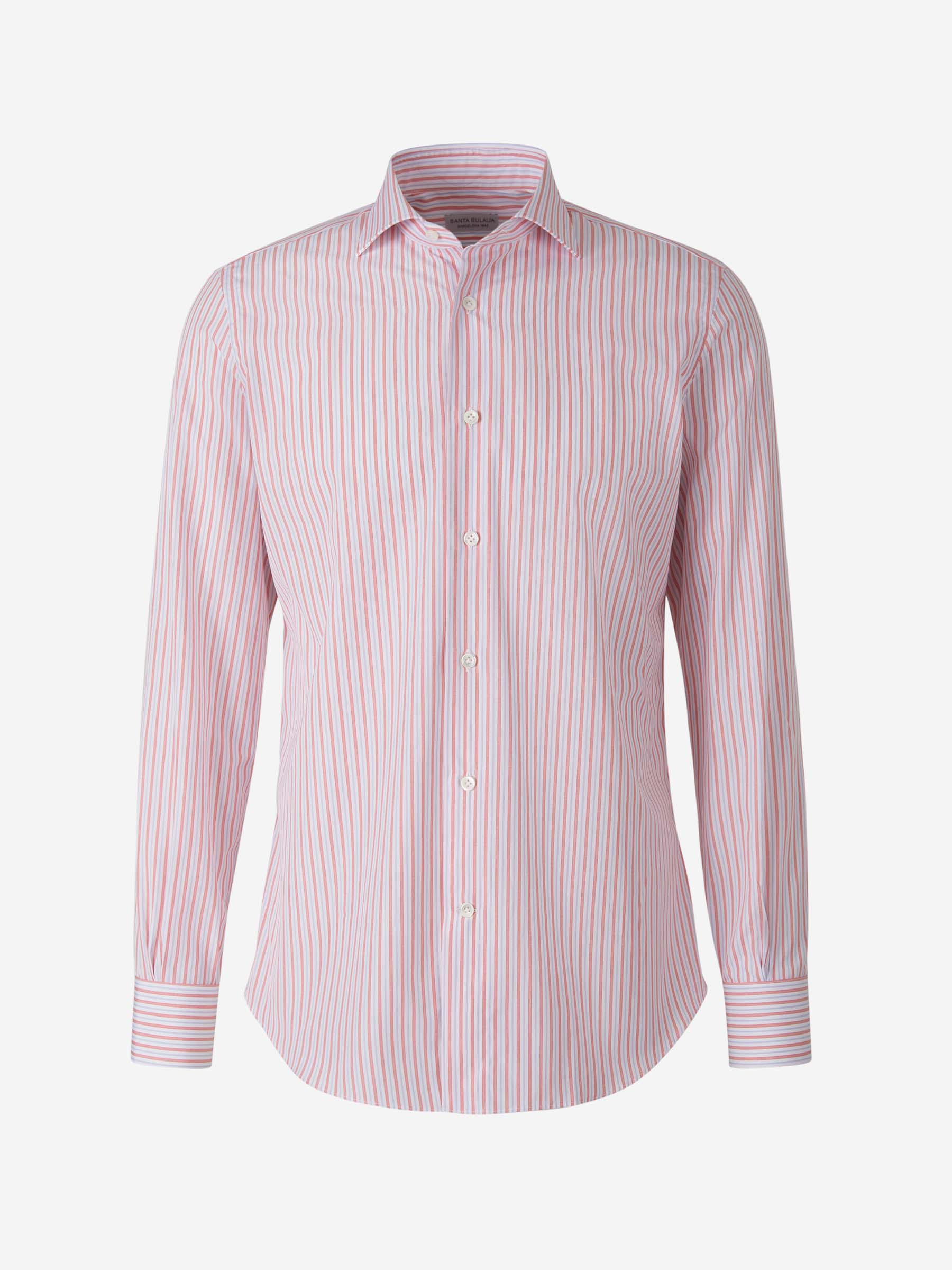 Outlet online Santa Eulalia Hombre Camisa Motivo Rayas color Rojo sku 401-003061 02 - Foto 1