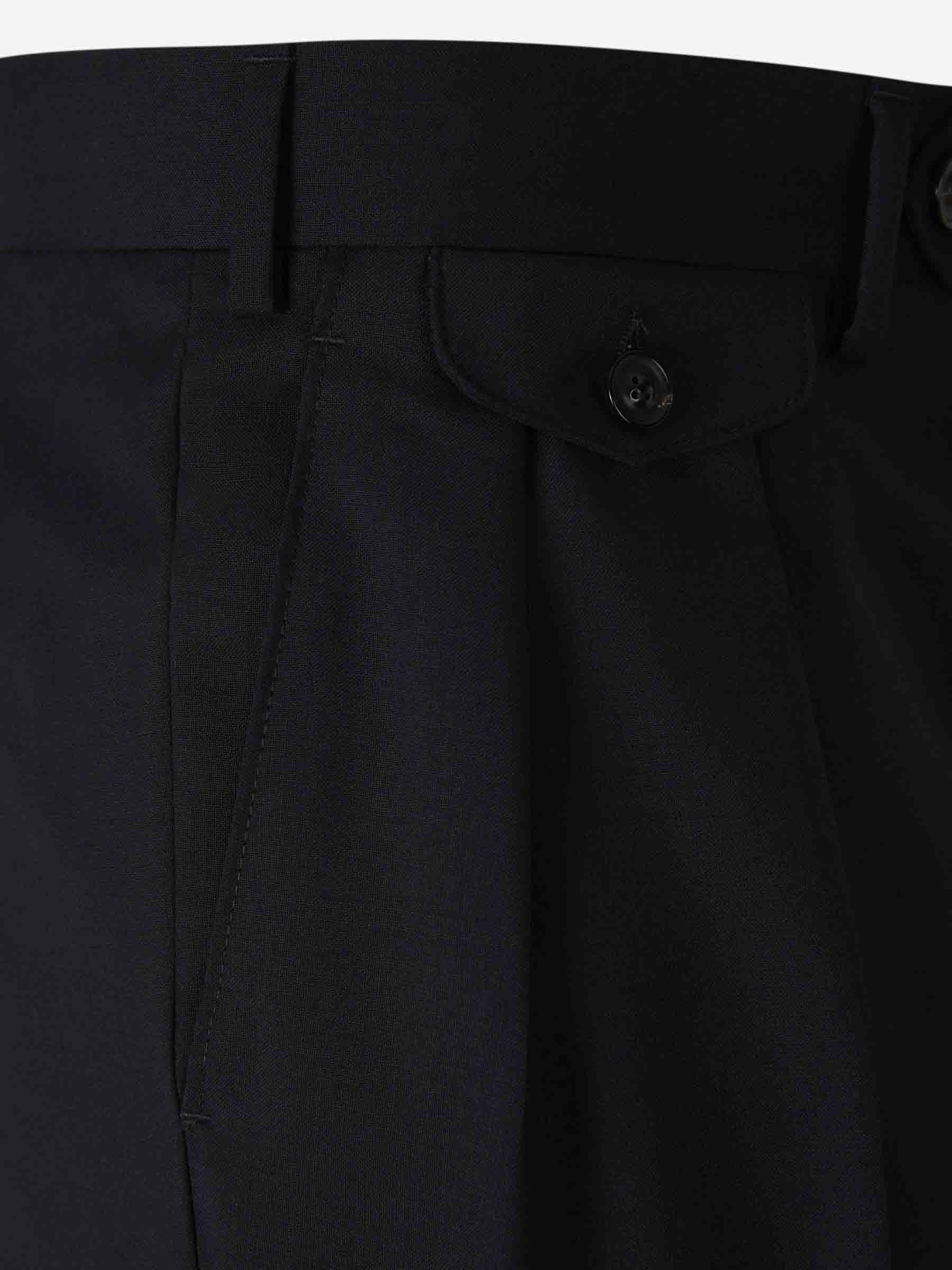 Outlet online Lardini Hombre Pantalones Formales Lana color Negro sku 322-000435 01 - Foto 3
