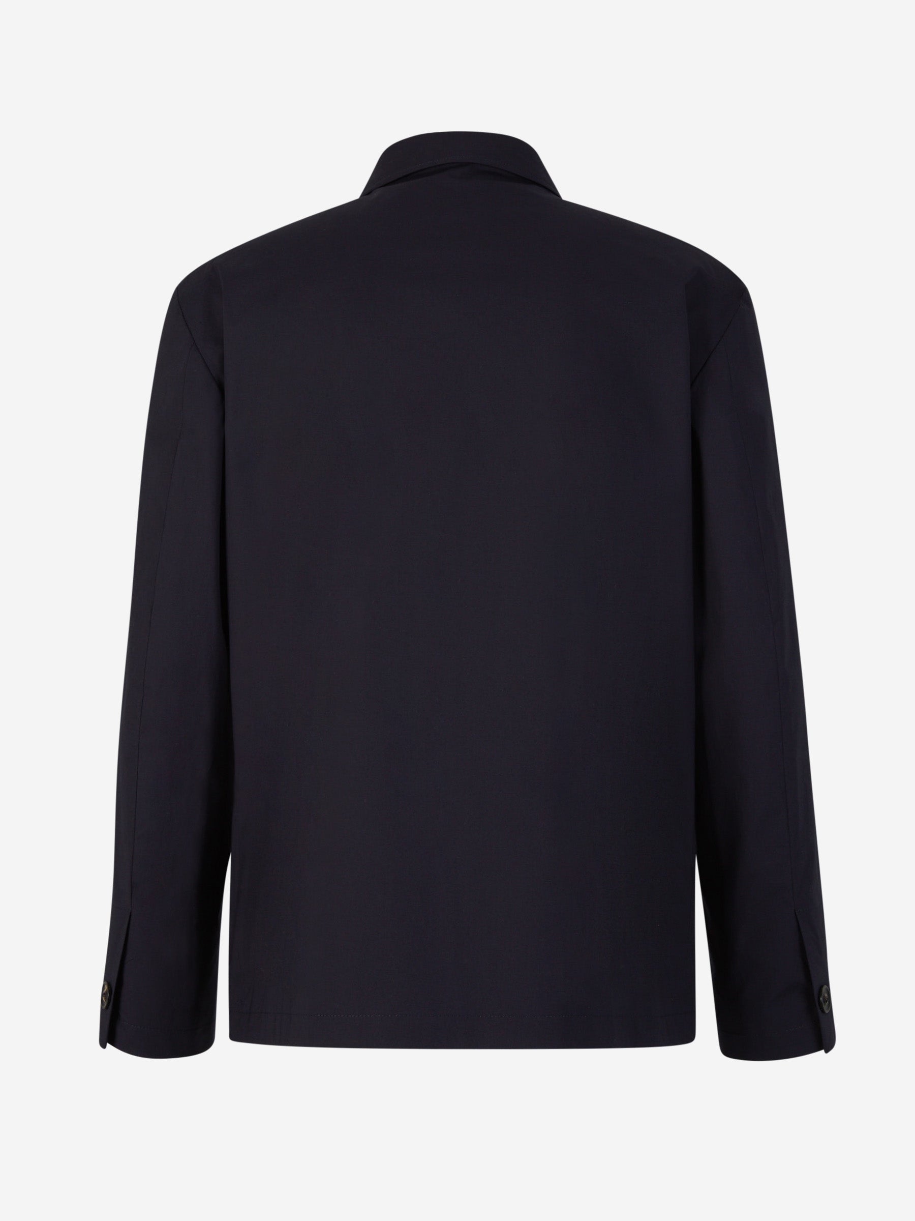 Outlet online Lardini Hombre Sobrecamisa Algodón Bolsillos color Azul Noche sku 302-003418 02 - Foto 2