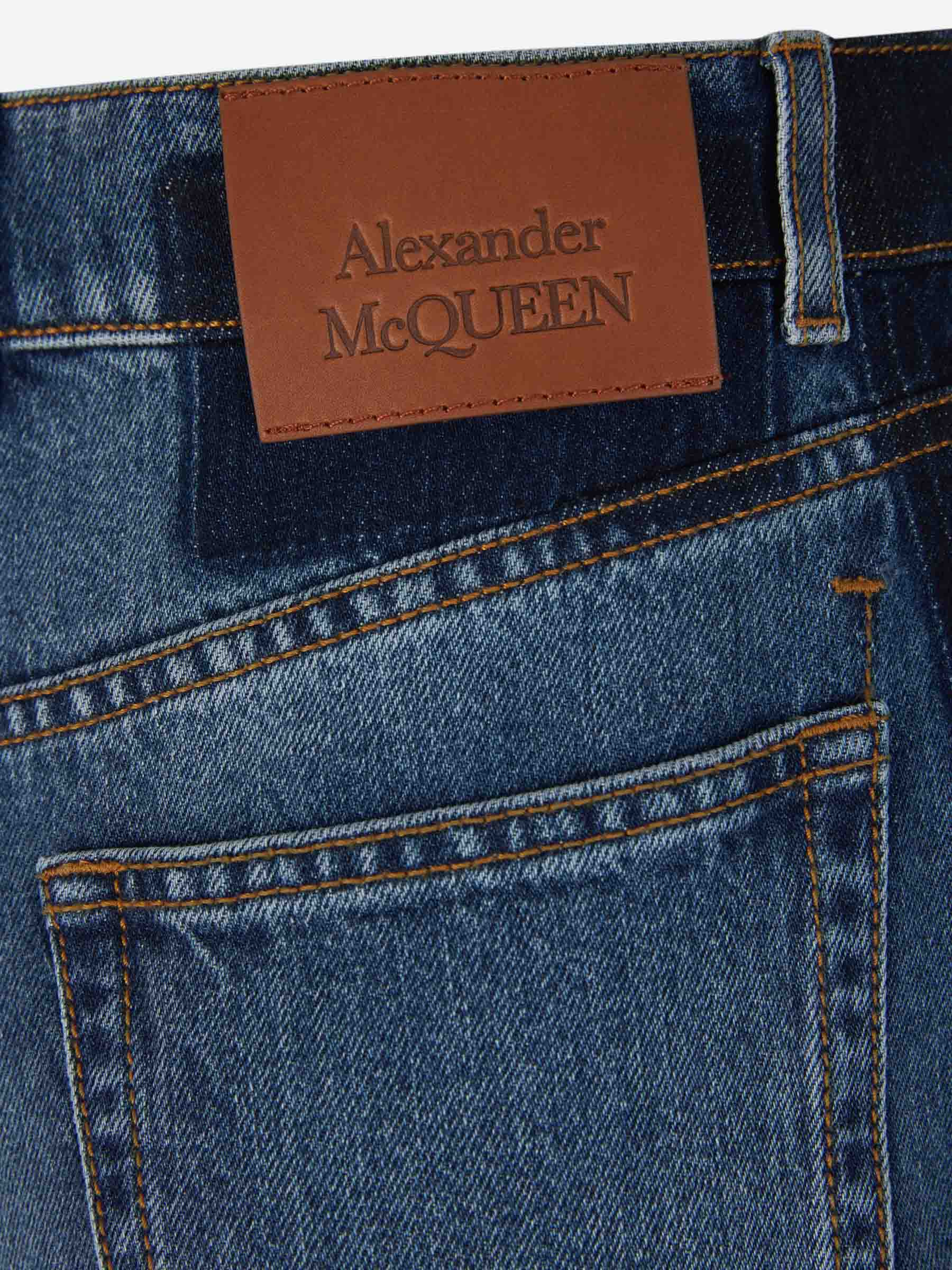 Outlet online McQueen Mujer Jeans Baggy Boyfriend color Azul Denim sku 763-001507 01 - Foto 7