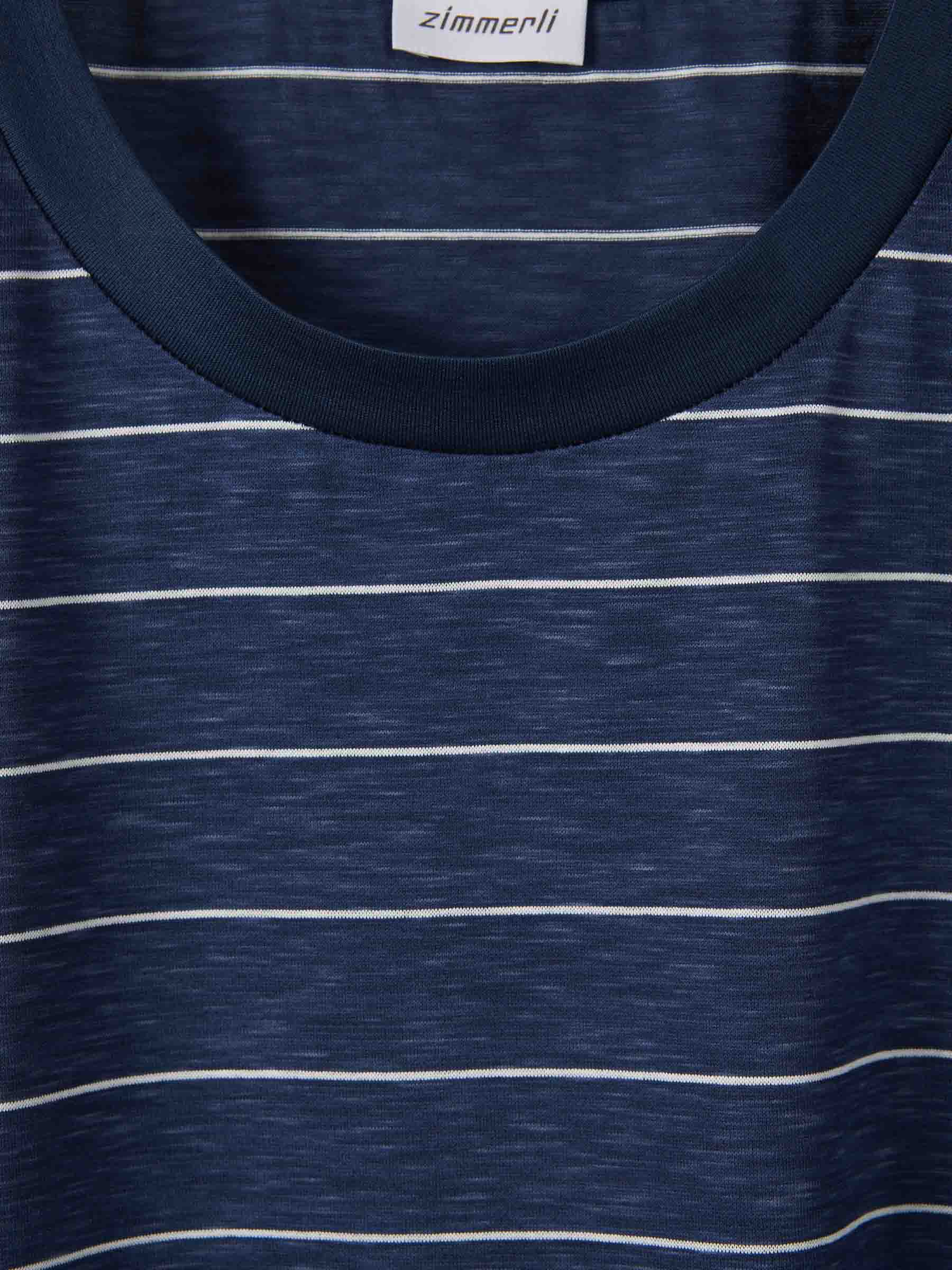 Outlet online Zimmerli Hombre Pijama Set Rayas color Azul Cobalto sku 412-000069 01 - Foto 3