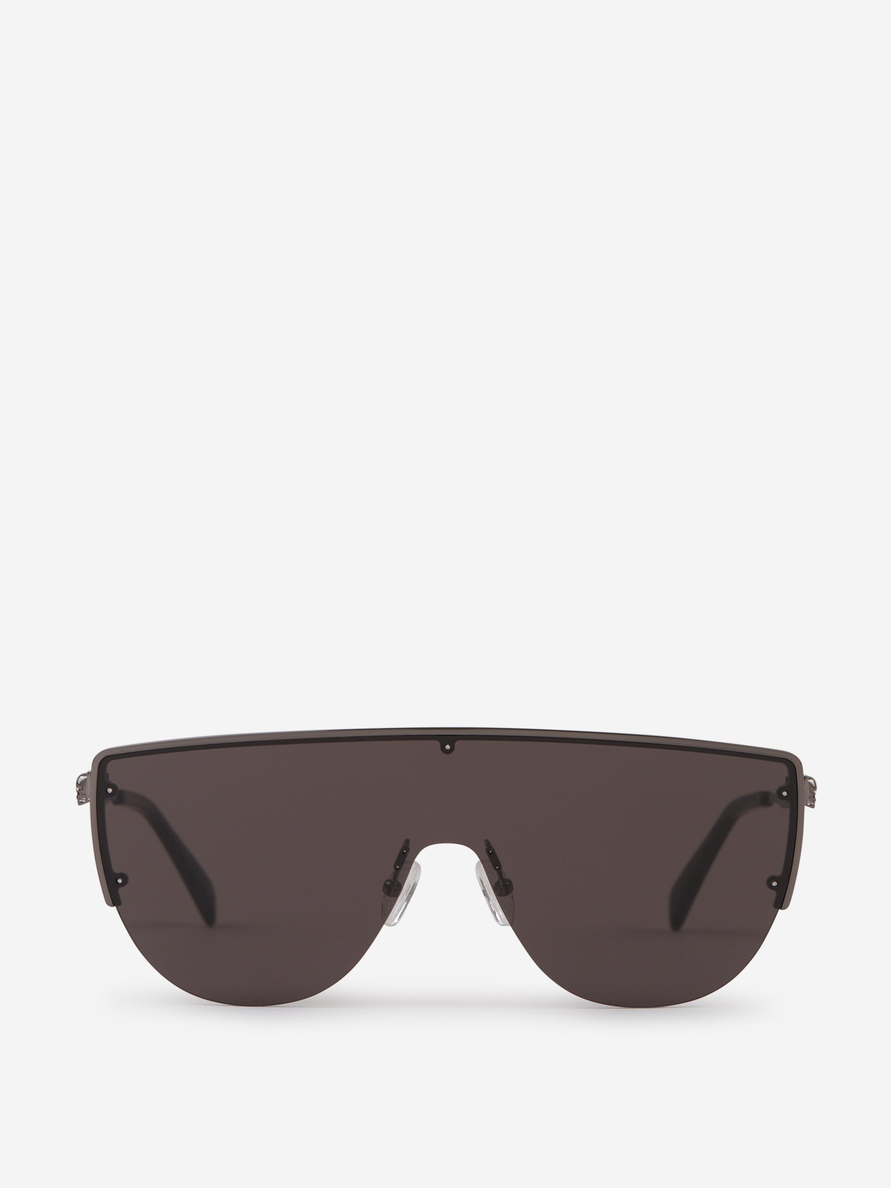 Outlet online McQueen Hombre Gafas de Sol Estilo Máscara color Plateado sku 614-002689 01 - Foto 1