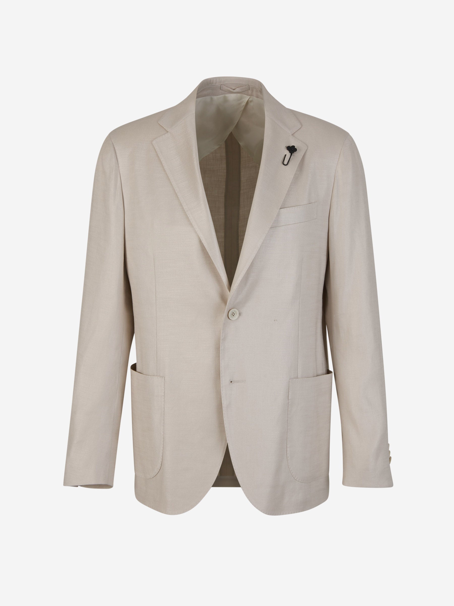 Outlet online Lardini Hombre Americana Lino y Viscosa color Crema sku 302-003420 01 - Foto 1
