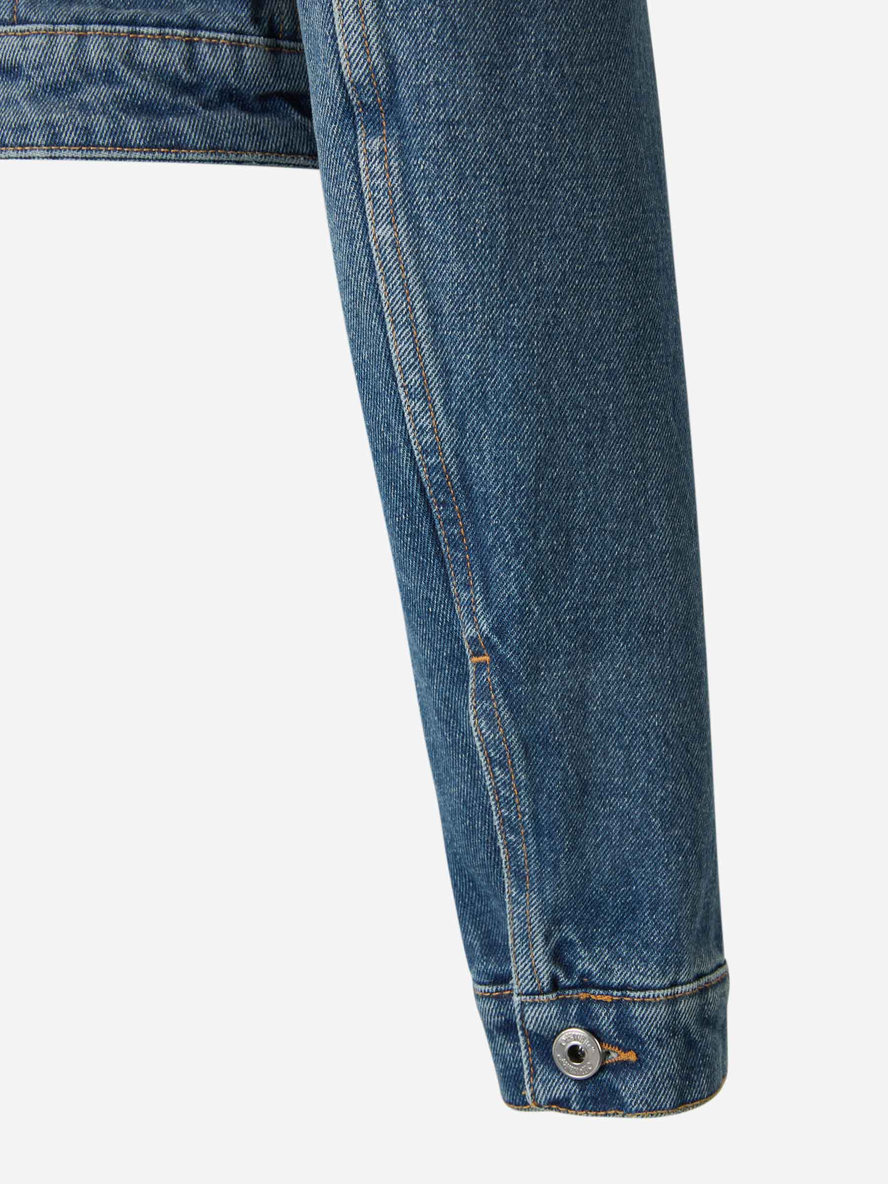 Outlet online Off-White Mujer Cazadora Corta Denim Algodón color Azul Denim sku 772-001316 01 - Foto 5