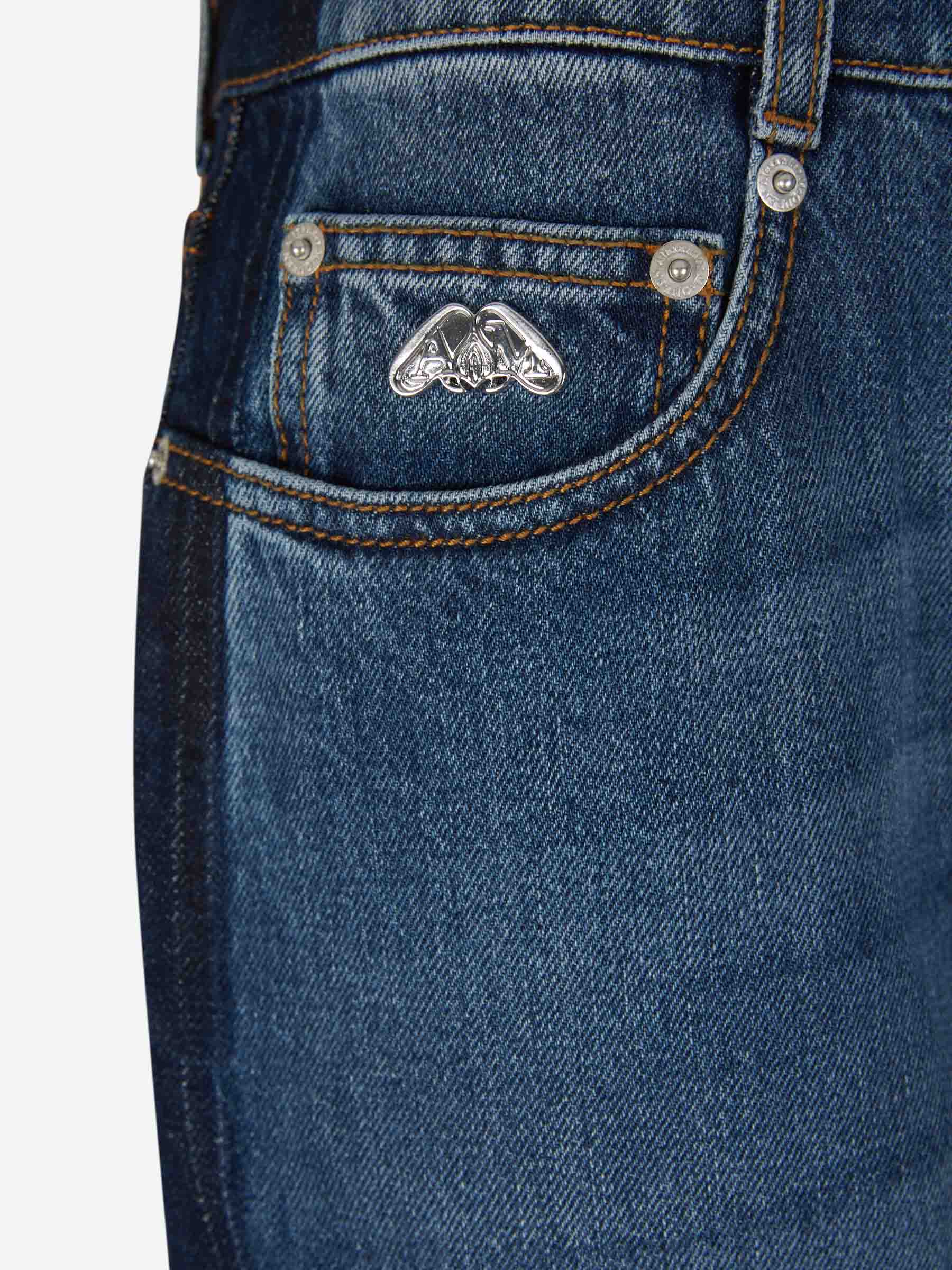 Outlet online McQueen Mujer Jeans Baggy Boyfriend color Azul Denim sku 763-001507 01 - Foto 5