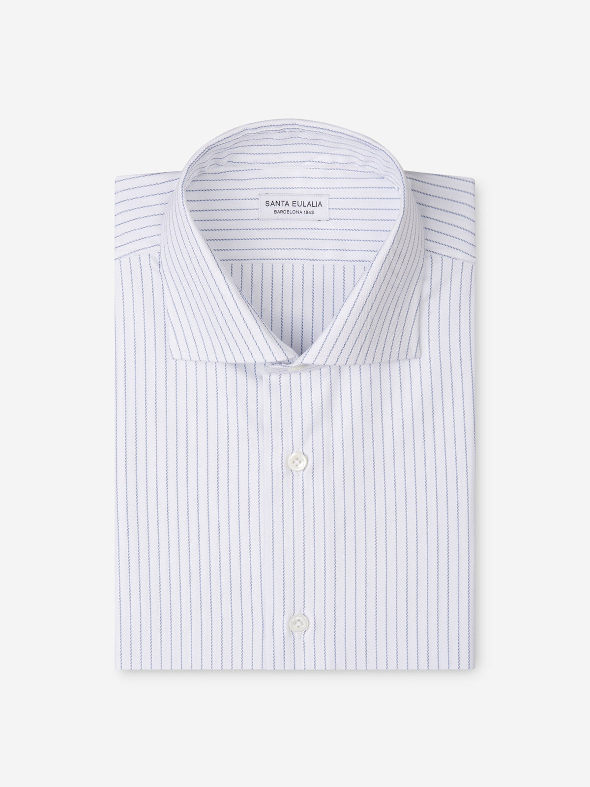 Outlet online Santa Eulalia Hombre Camisa Rayas Espiga color Azul Cobalto sku 401-002839 01 - Foto 1