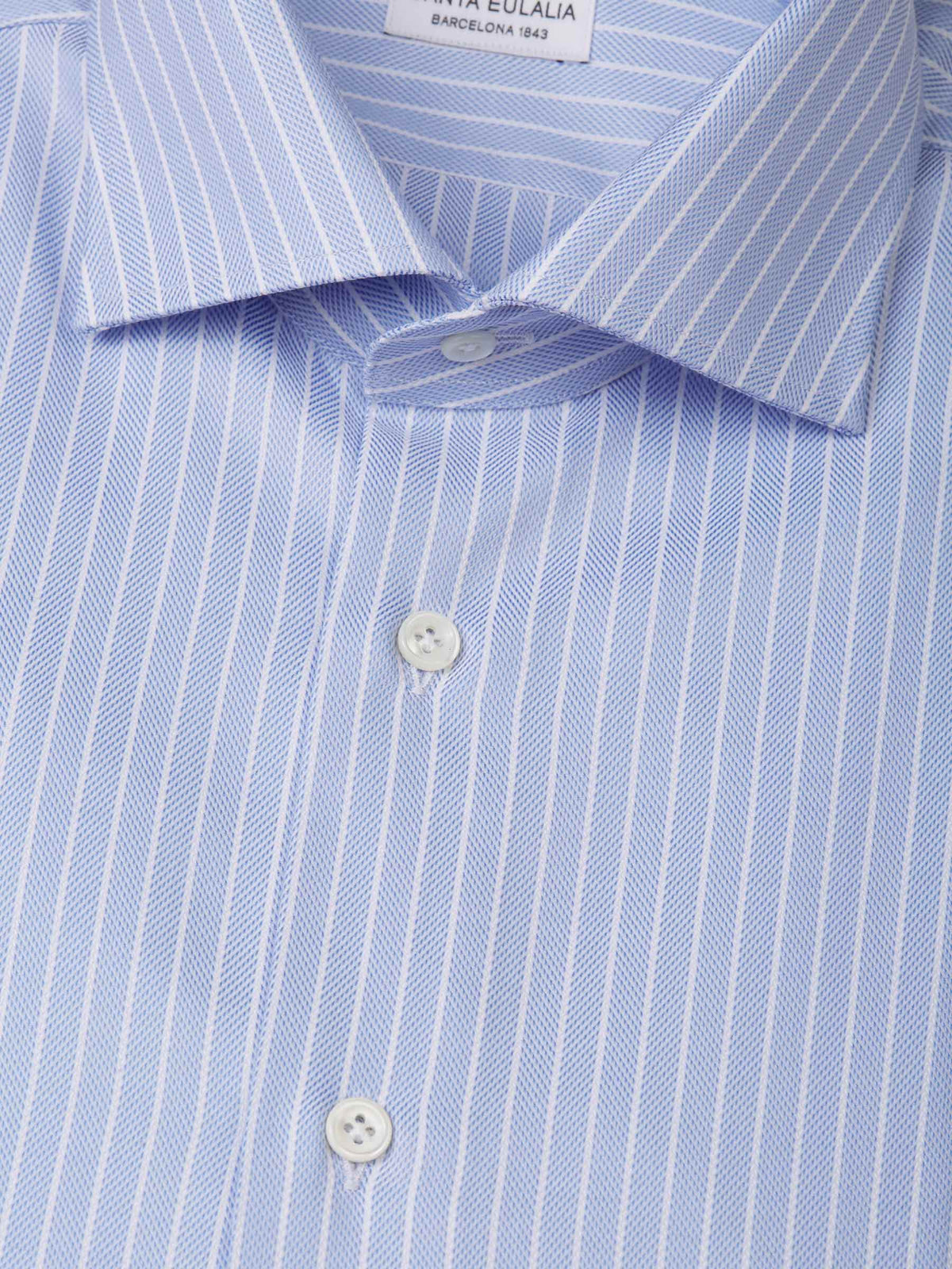 Outlet online Santa Eulalia Hombre Camisa Rayas Espiga color Azul Cobalto sku 401-002839 01 - Foto 4