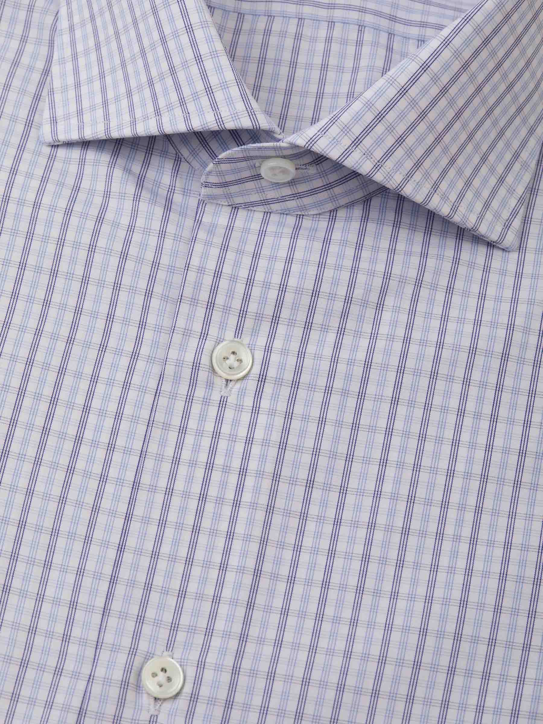 Outlet online Santa Eulalia Hombre Camisa Motivo Cuadros color Blanco sku 401-002961 01 - Foto 2