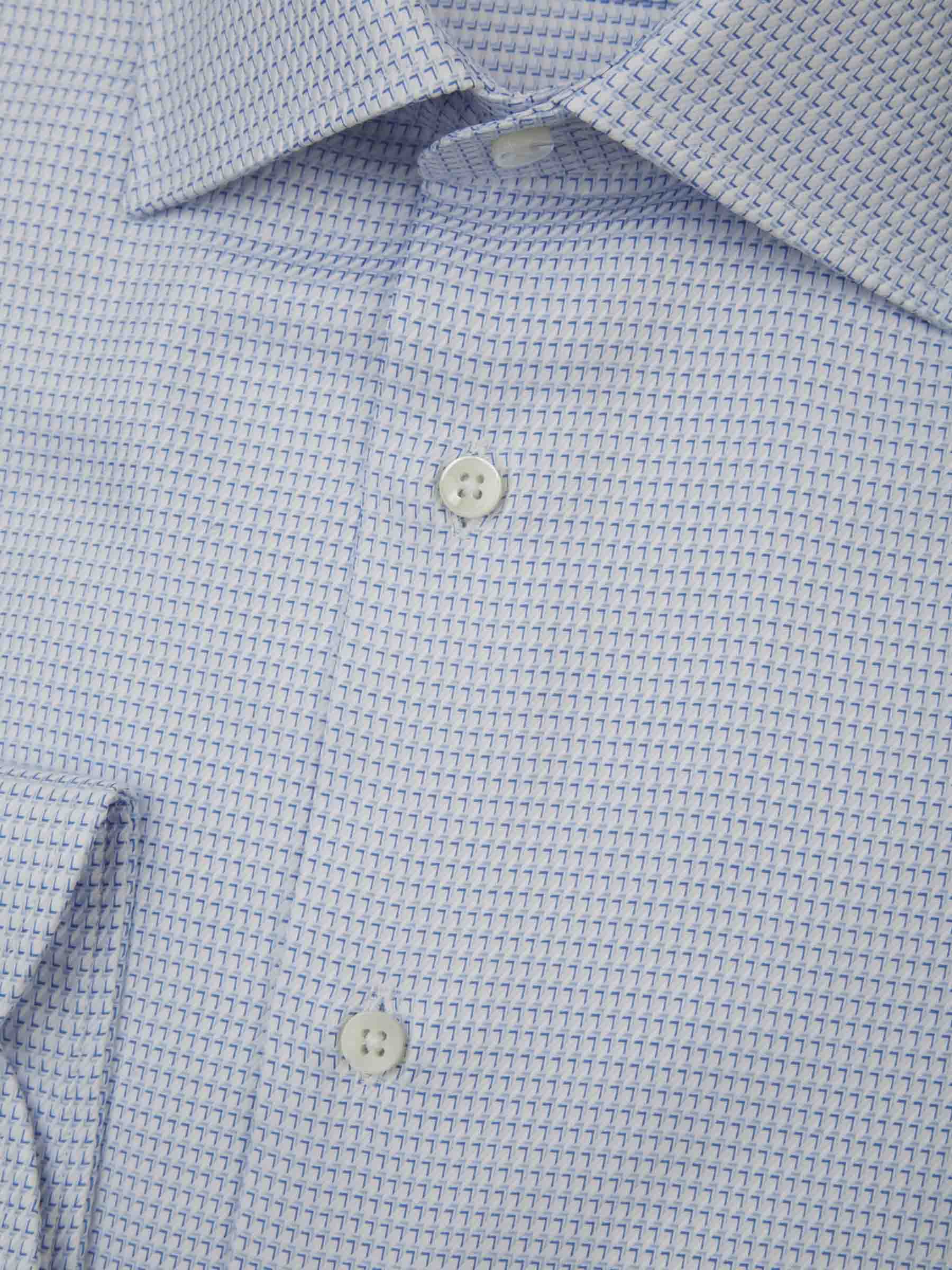 Outlet online Canali Hombre Camisa Pata De Gallo color Azul Marino sku 401-003035 03 - Foto 2