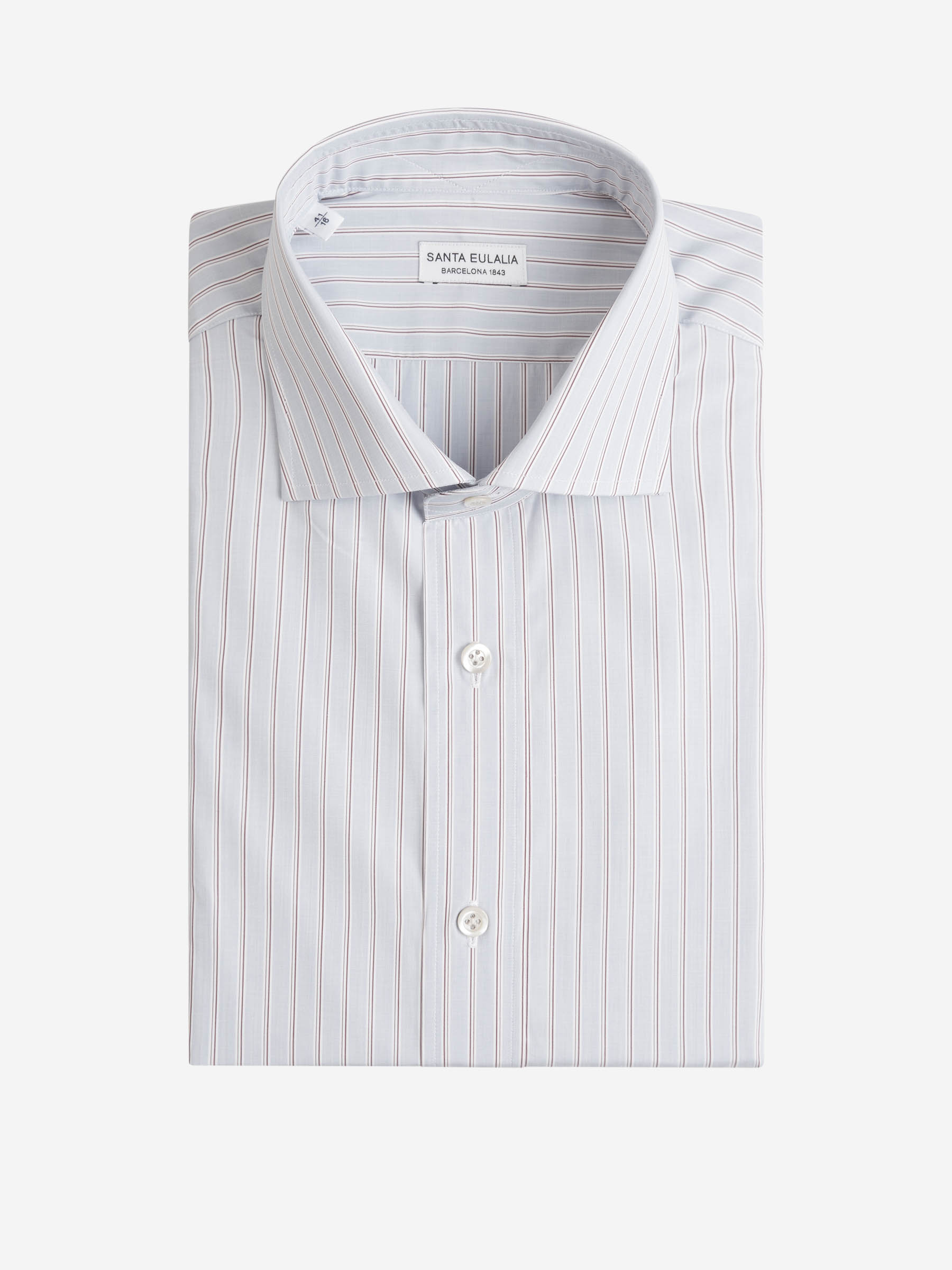 Outlet online Santa Eulalia Hombre Camisa Rayas Algodón color Azul Cielo sku 401-003082 01 - Foto 1