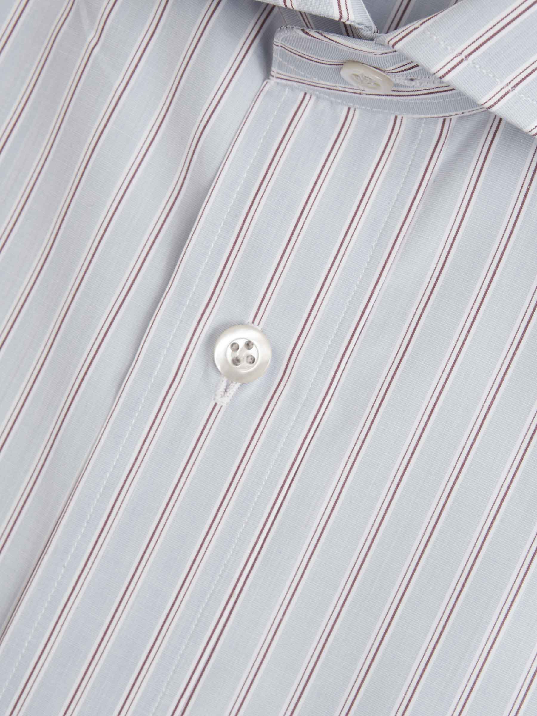 Outlet online Santa Eulalia Hombre Camisa Rayas Algodón color Azul Cielo sku 401-003082 01 - Foto 2