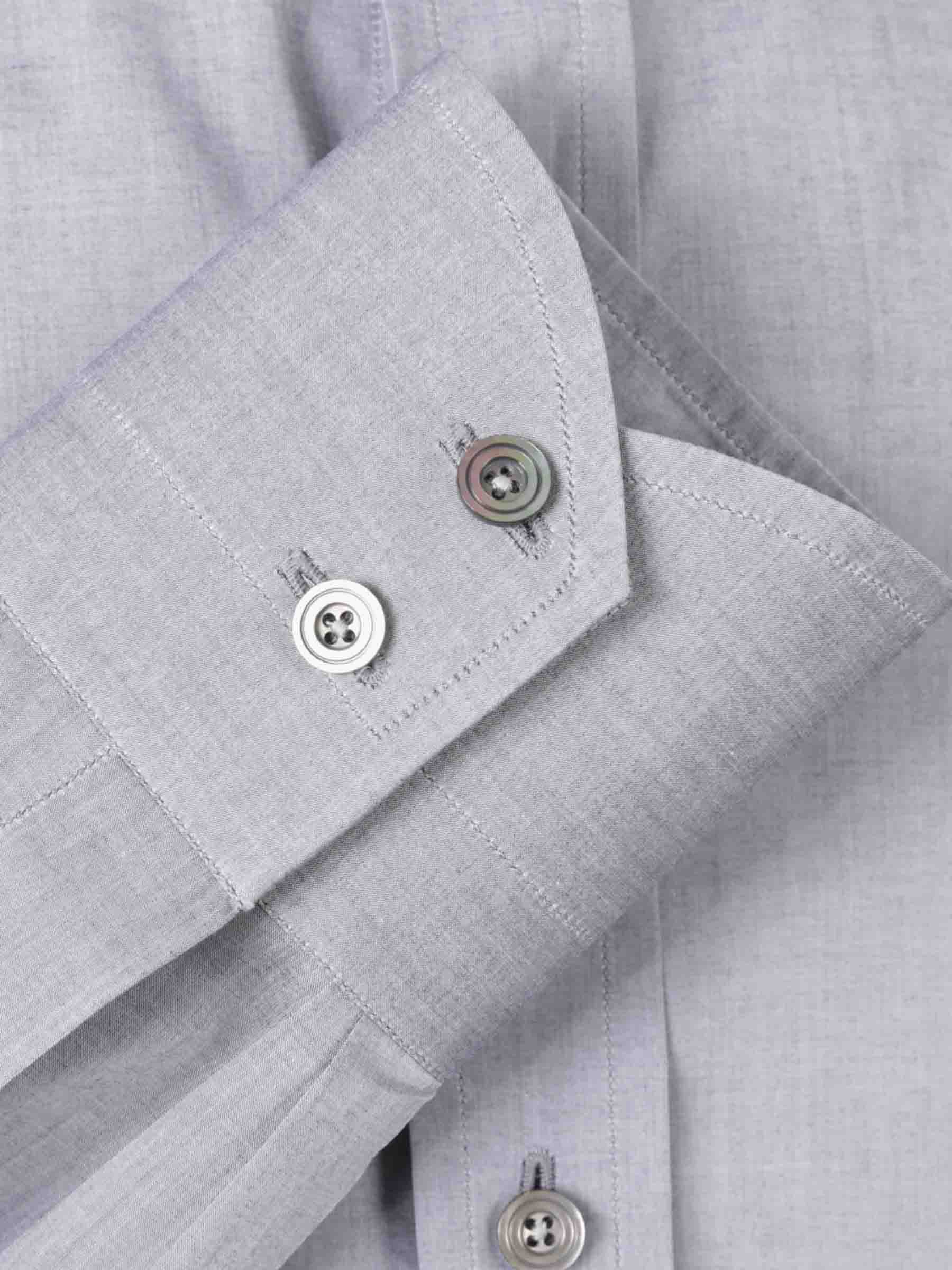 Tom Ford Hombre Barcelona Camisa Vestir Algodón color Gris Antracita sku 401-003137 01 - Foto 4