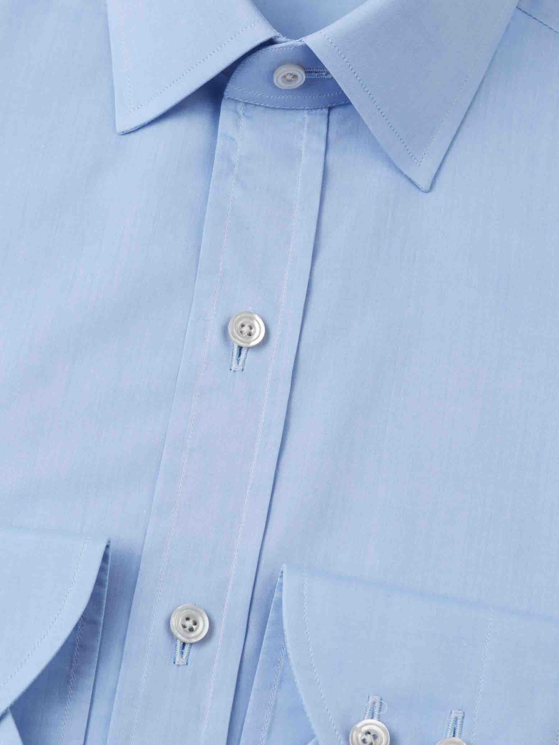 Tom Ford Hombre Barcelona Camisa Vestir Algodón color Azul Celeste sku 401-003137 02 - Foto 2