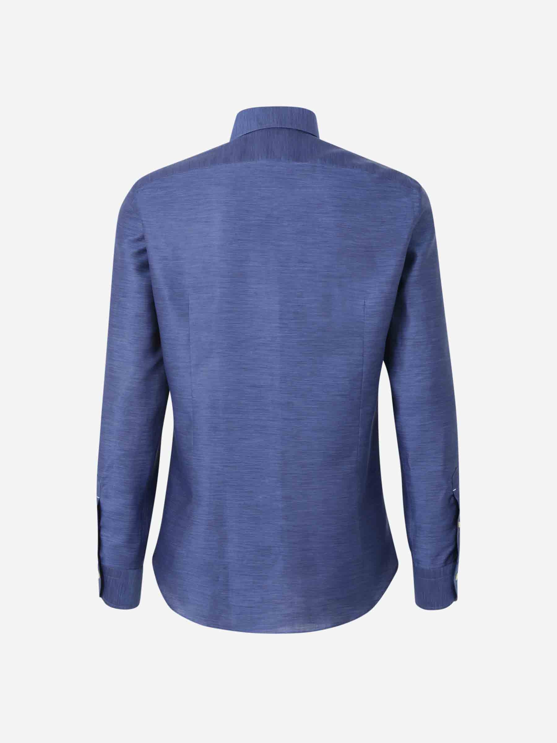 Outlet online Santa Eulalia Hombre Camisa Jaspeada Algodón color Azul Marino sku 401-003142 03 - Foto 2