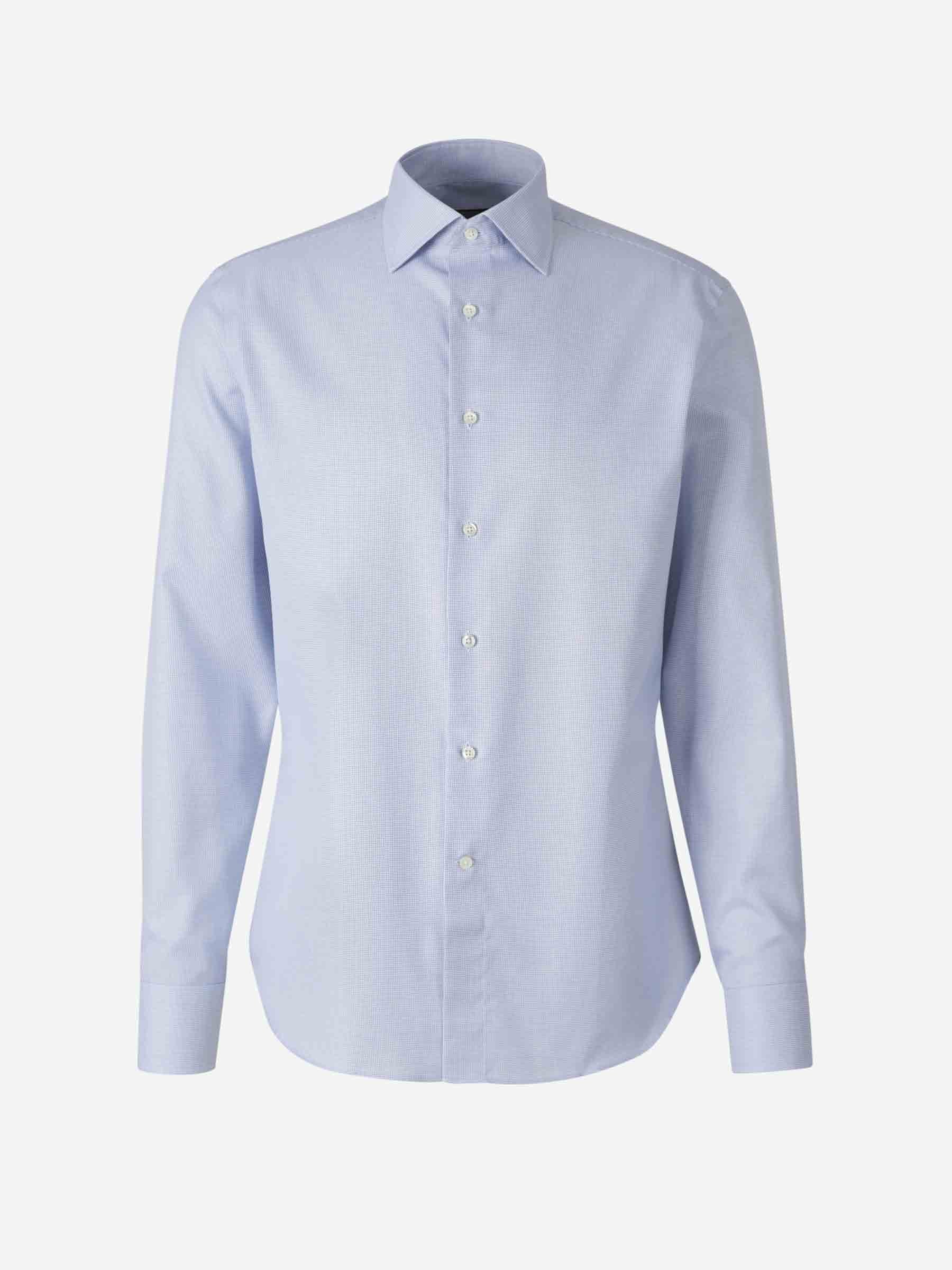 Canali Hombre Barcelona Camisa Geométrica Algodón color Azul sku 401-003147 01 - Foto 1