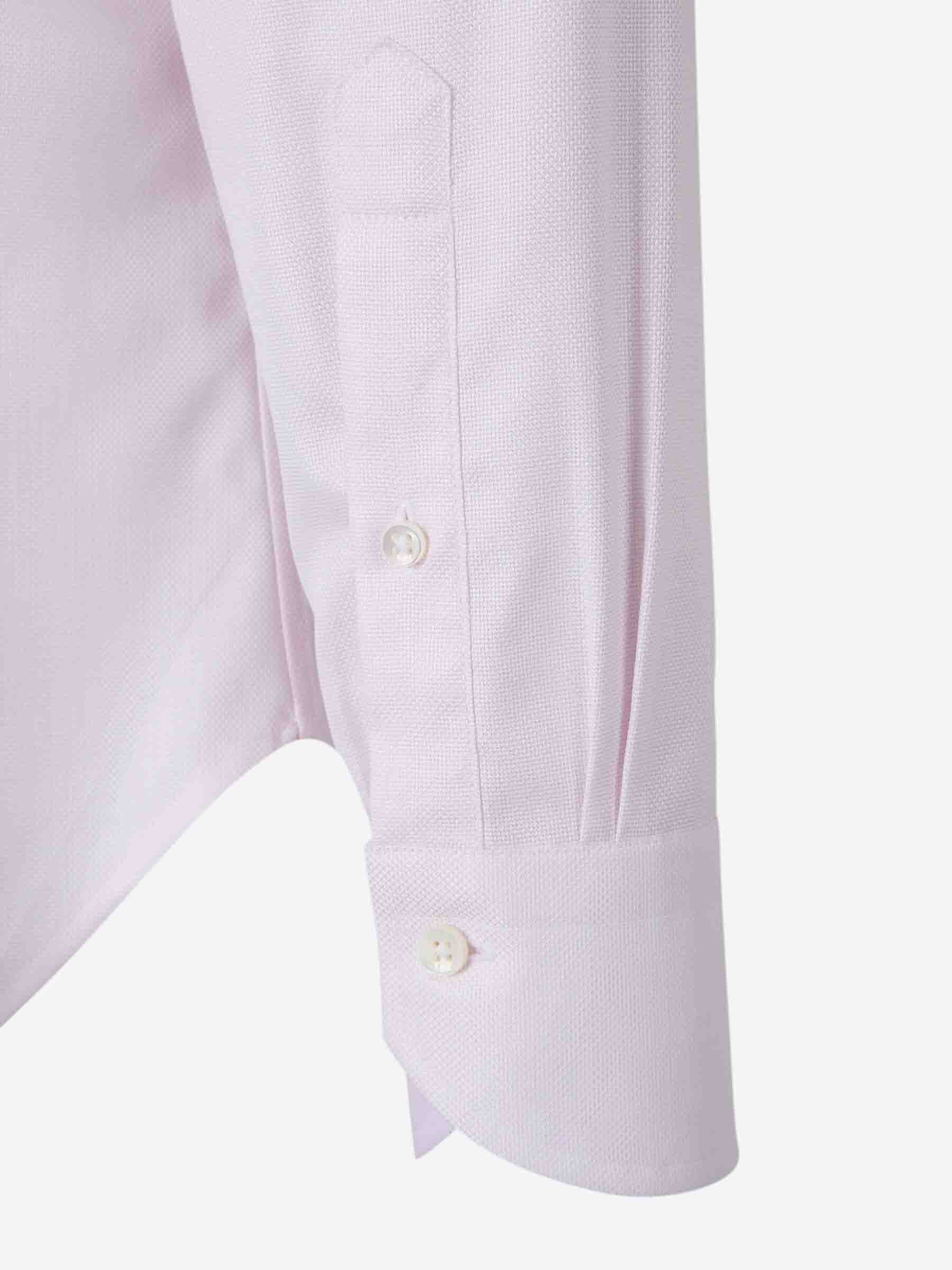 Outlet online Canali Hombre Camisa Lisa Algodón color Rosa Palo sku 401-003148 02 - Foto 4