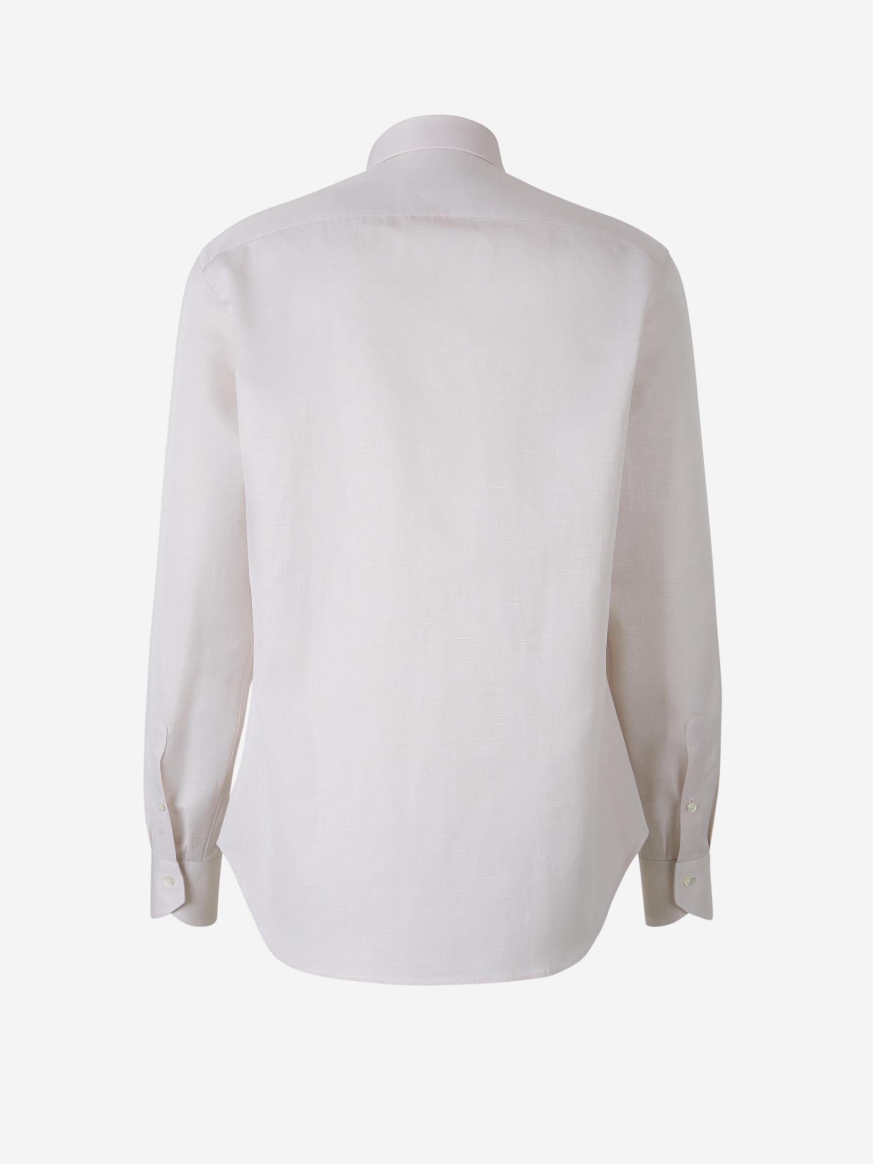 Outlet online Canali Hombre Camisa Lisa Algodón color Beige sku 401-003150 02 - Foto 2