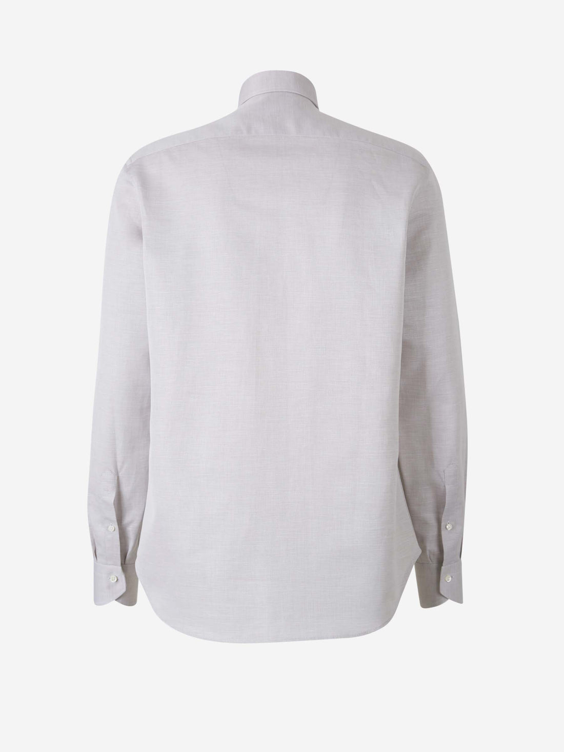 Outlet online Canali Hombre Camisa Lisa Algodón color Azul Celeste sku 401-003150 03 - Foto 2