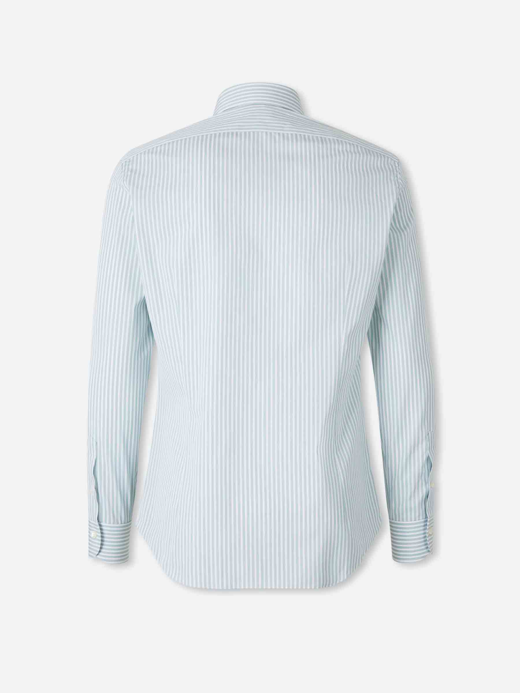 Outlet online Santa Eulalia Hombre Camisa Motivo Rayas color Verde Menta sku 402-000018 02 - Foto 2