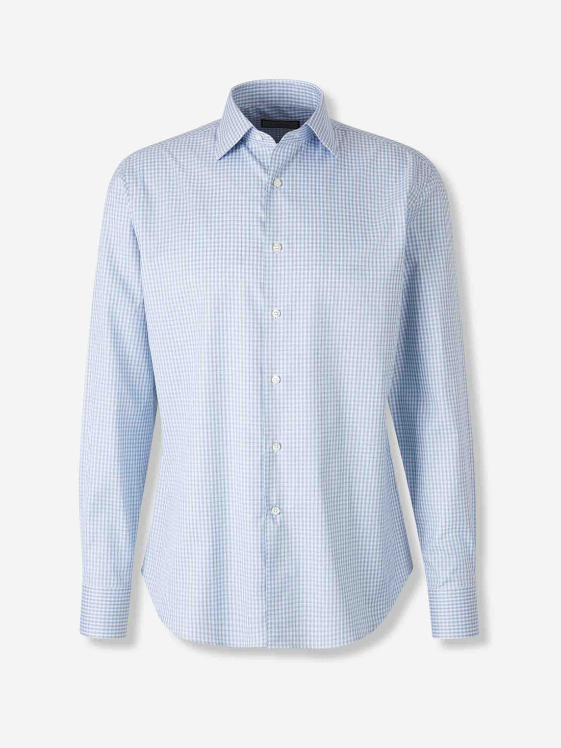 Outlet online Canali Hombre Camisa Motivo Cuadros color Azul Celeste sku 402-000020 01 - Foto 1