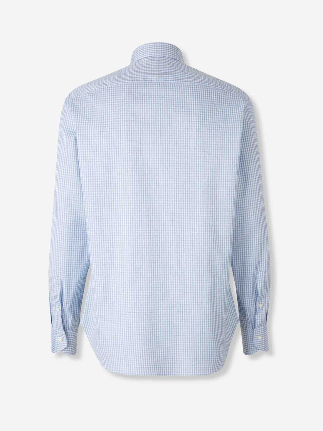 Outlet online Canali Hombre Camisa Motivo Cuadros color Azul Celeste sku 402-000020 01 - Foto 2