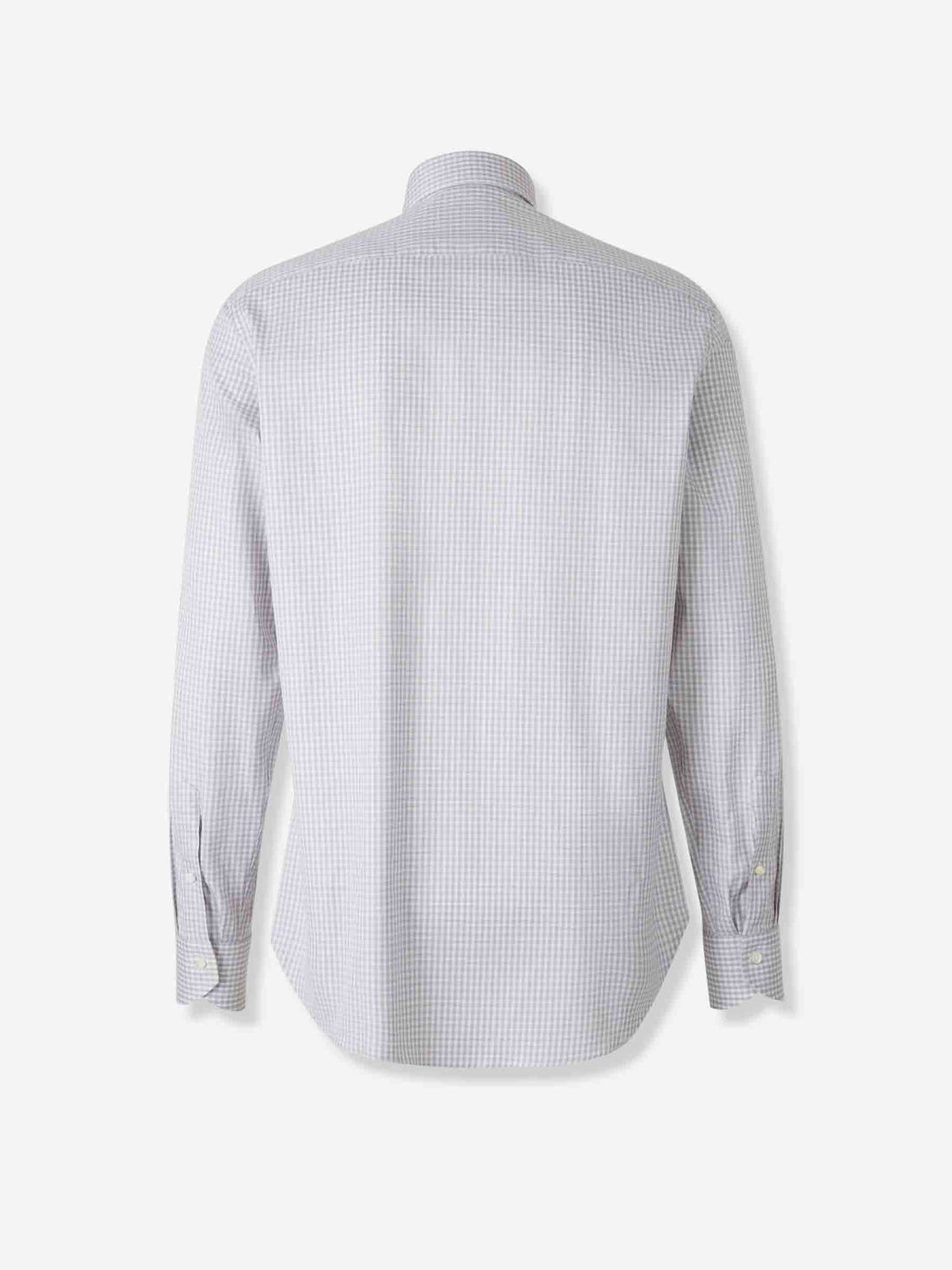 Outlet online Canali Hombre Camisa Motivo Cuadros color Taupe sku 402-000020 02 - Foto 2