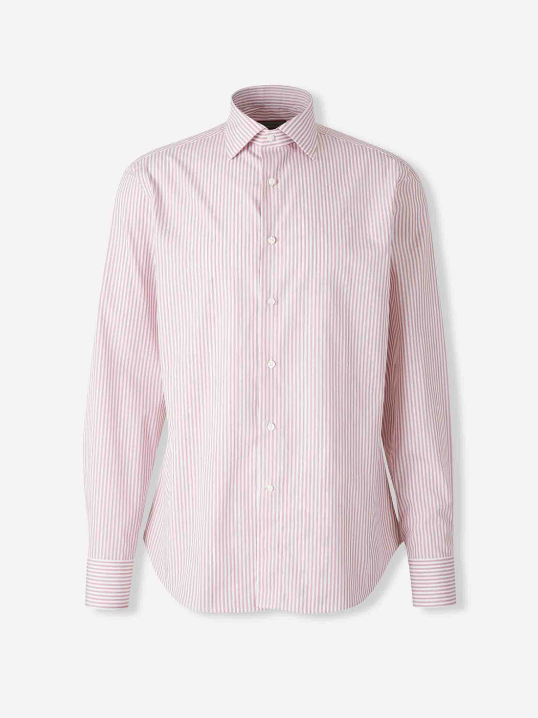 Outlet online Canali Hombre Camisa Motivo Rayas color Rosa Palo sku 402-000021 02 - Foto 1