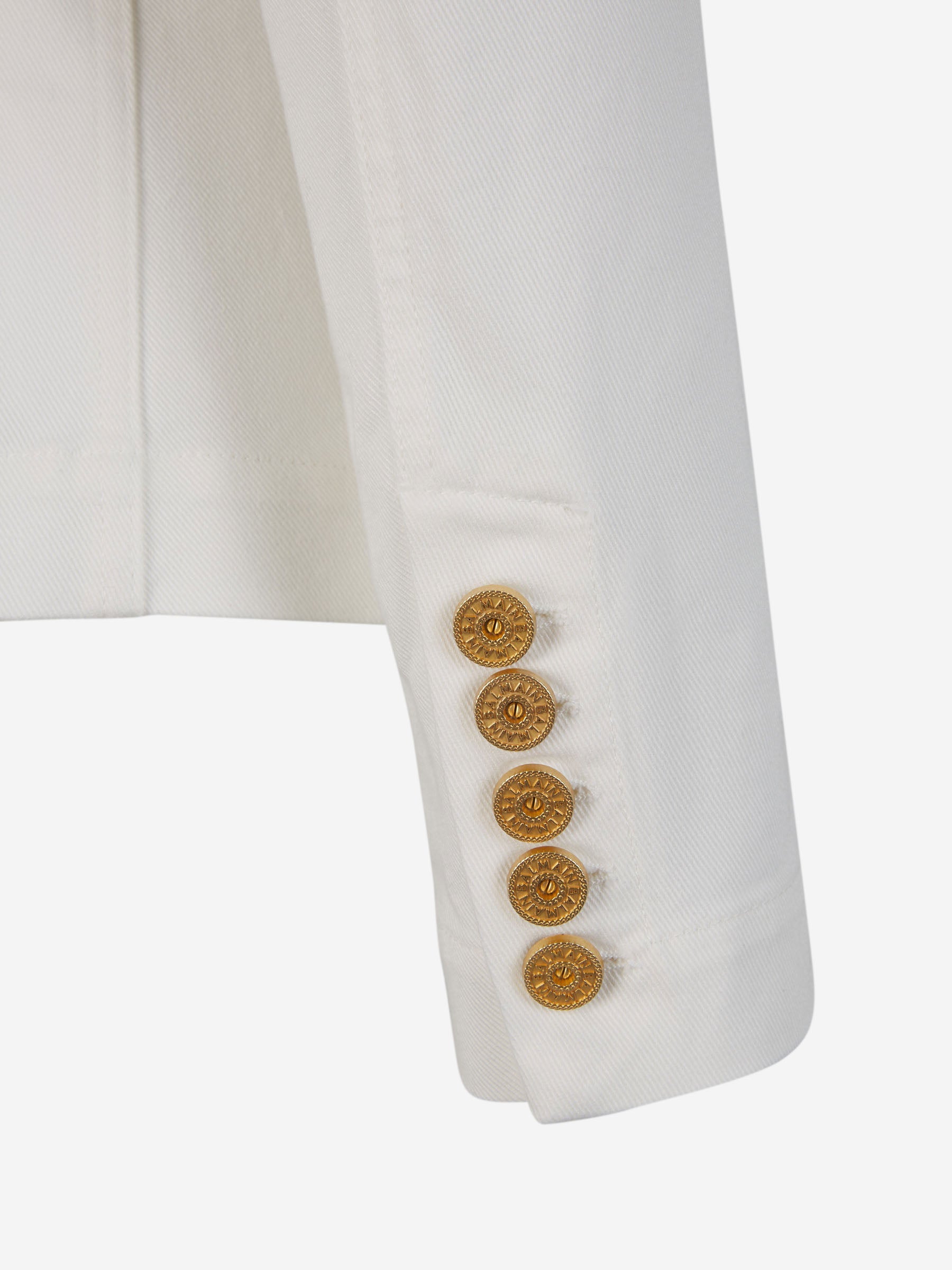 Outlet online Balmain Mujer Blazer Denim Botones color Blanco sku 741-002076 01 - Foto 6