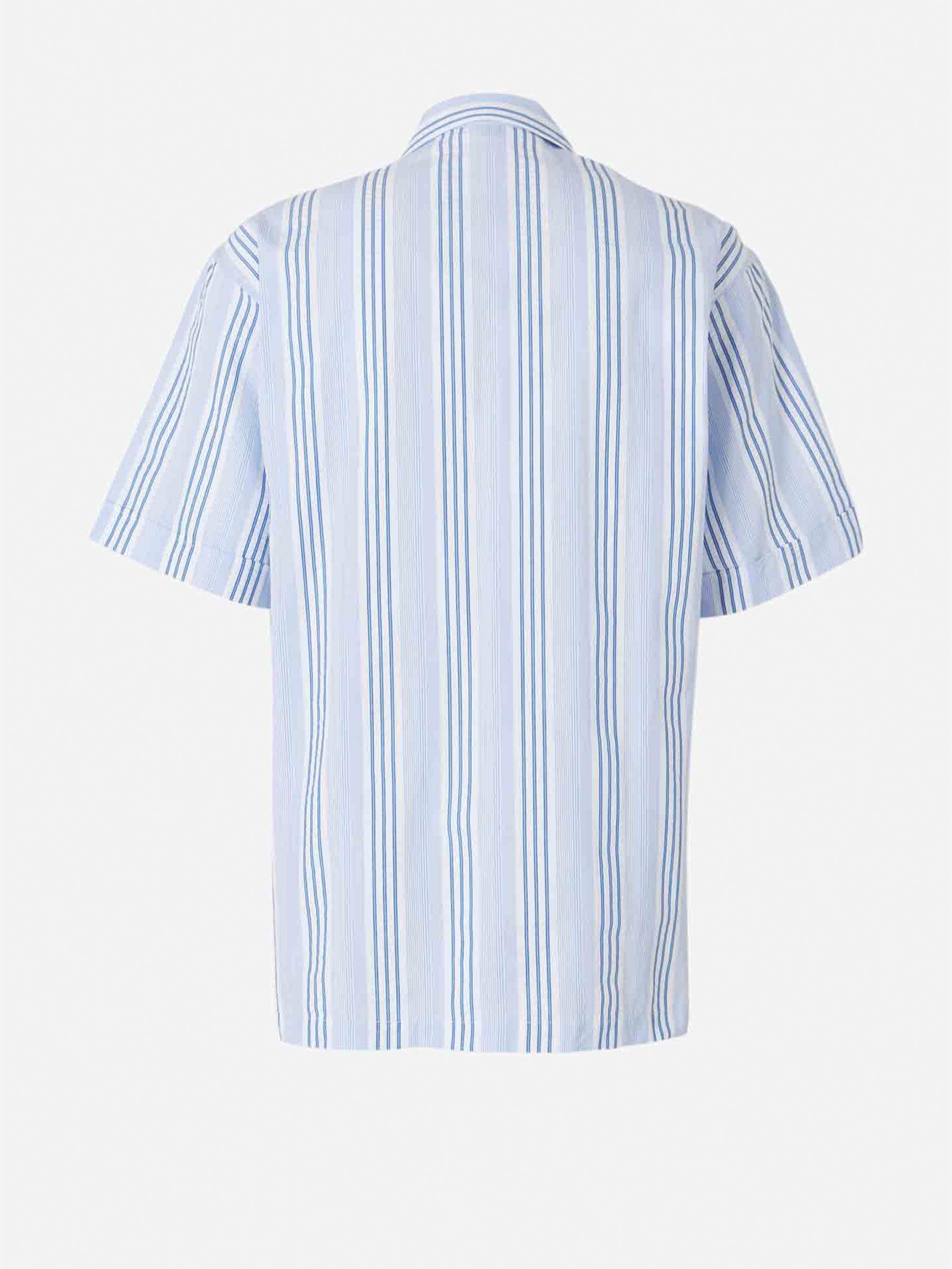 Outlet online Santa Eulalia Hombre Short Striped Cotton Pyjamas color Azul sku 412-000053 01 - Foto 2