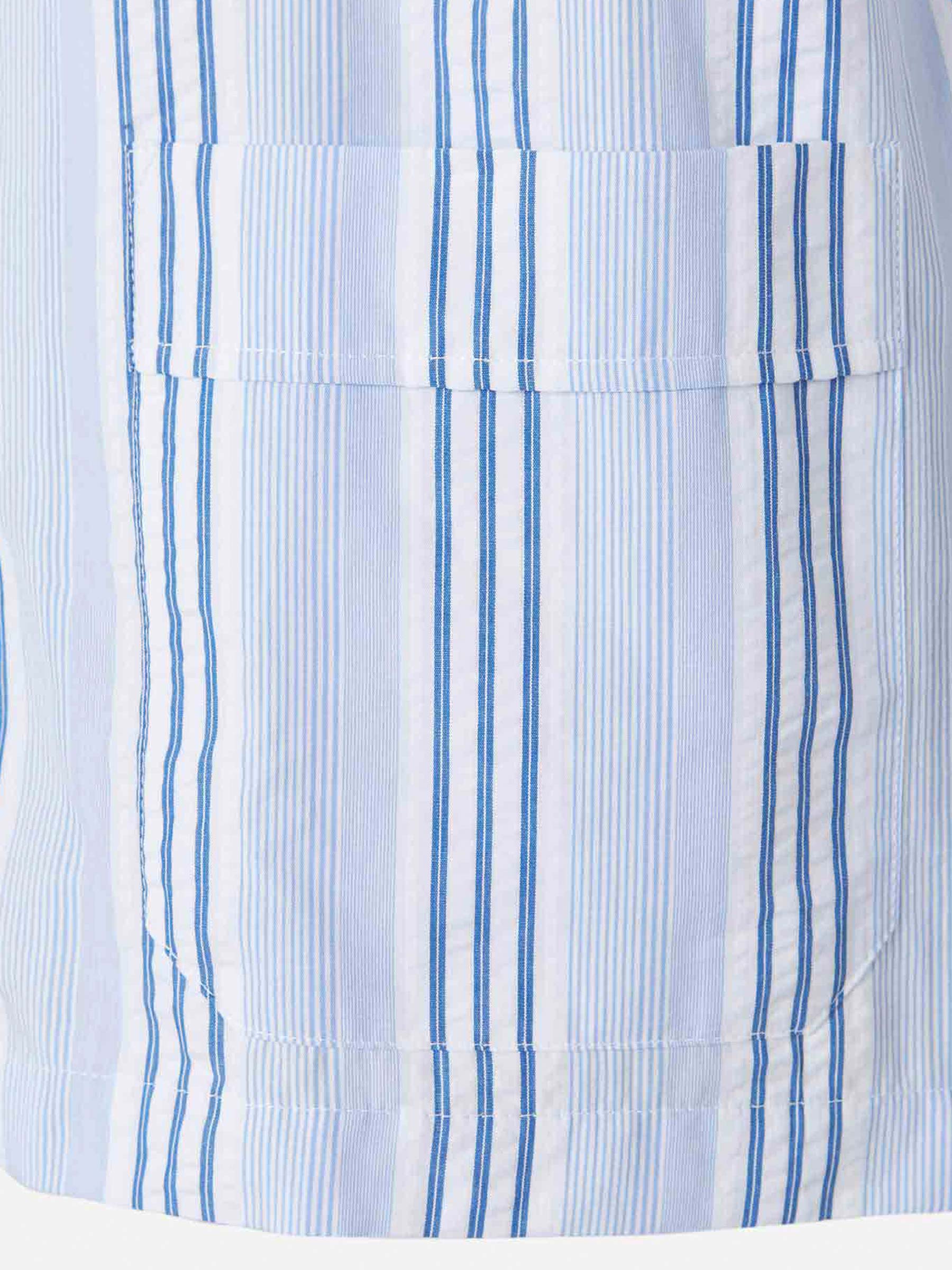 Outlet online Santa Eulalia Hombre Short Striped Cotton Pyjamas color Azul sku 412-000053 01 - Foto 7