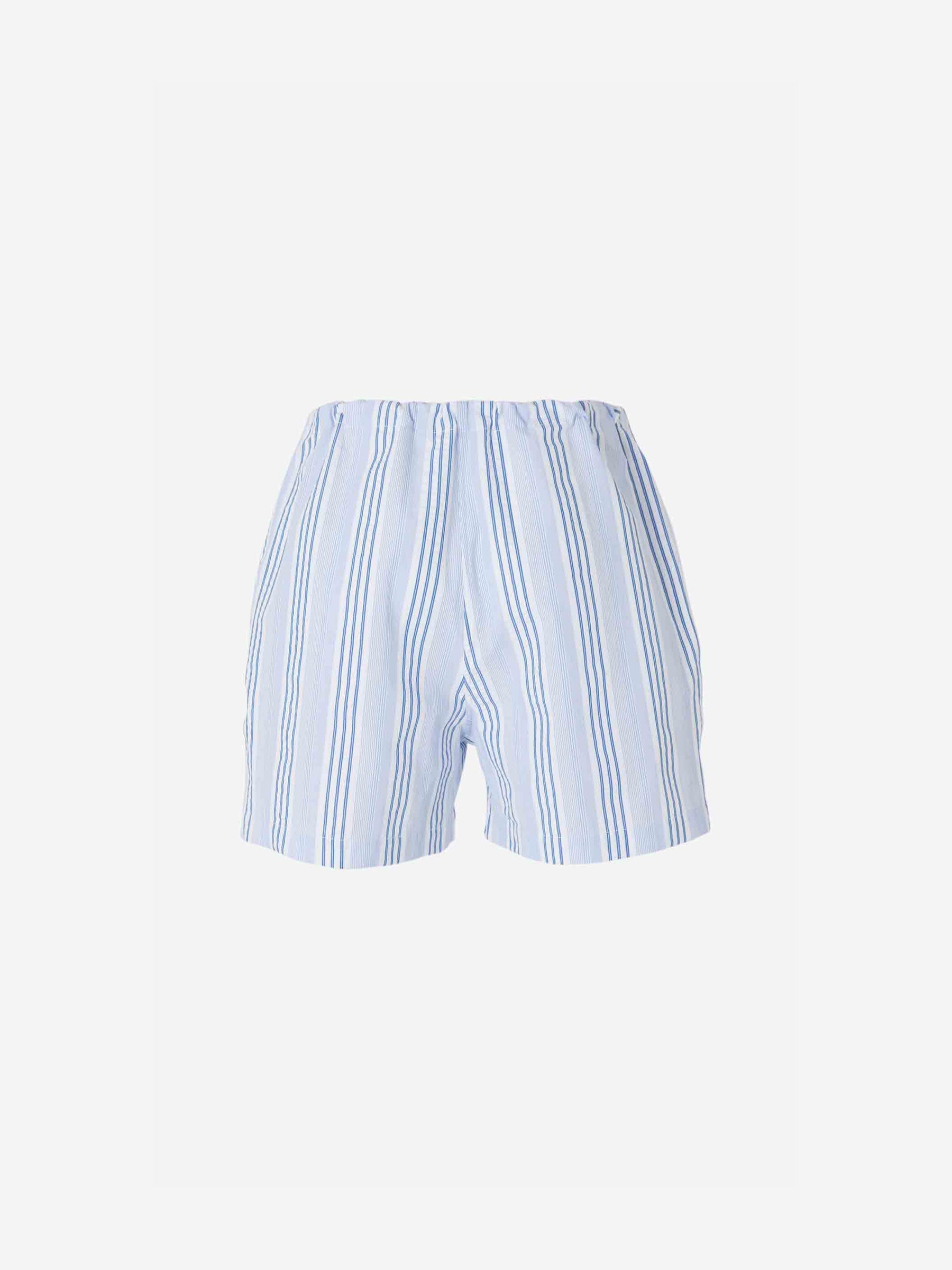 Outlet online Santa Eulalia Hombre Short Striped Cotton Pyjamas color Azul sku 412-000053 01 - Foto 4