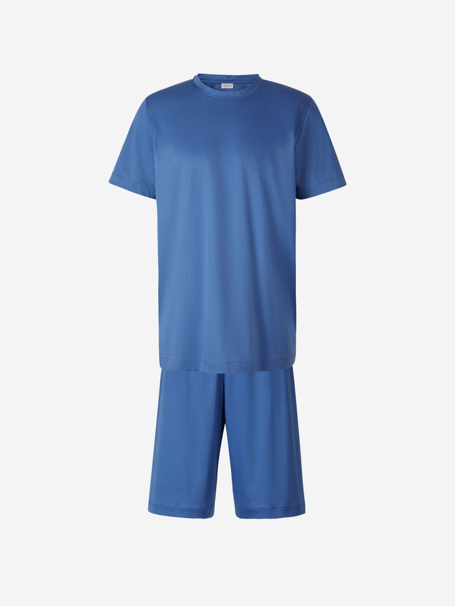 Outlet online Zimmerli Hombre Pijama Corto Algodón color Azul Denim sku 412-000062 01 - Foto 7
