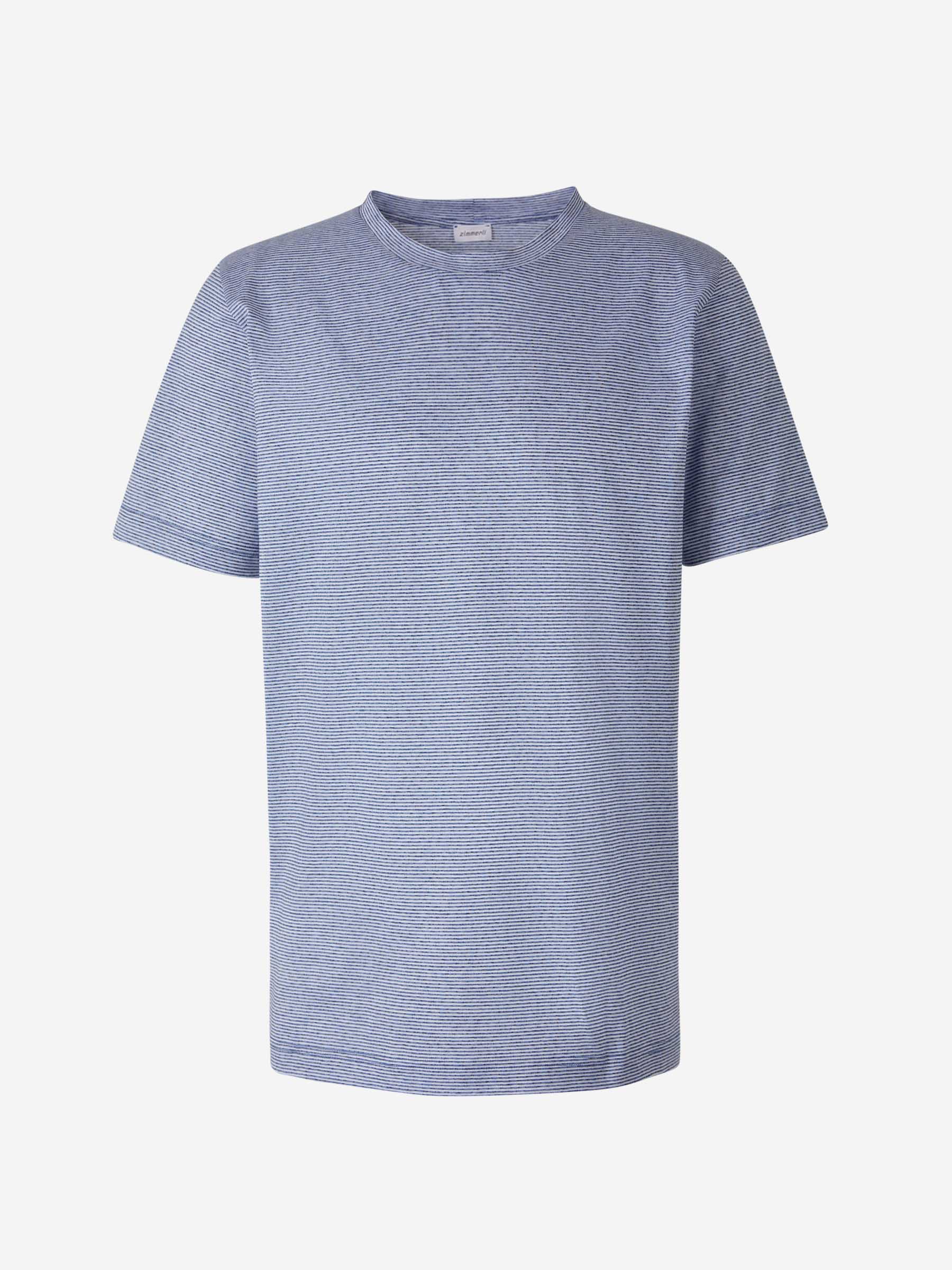 Outlet online Zimmerli Hombre Pijama Rayas Algodón color Azul Marino sku 412-000063 01 - Foto 1