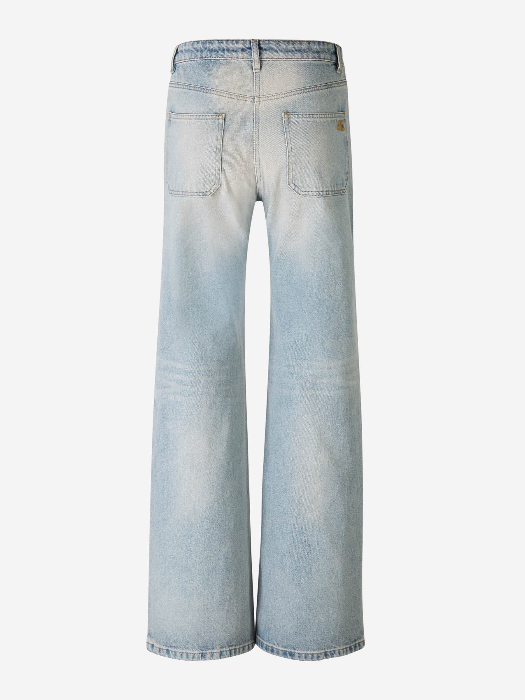 Outlet online Courrèges Mujer Jeans Anchos Algodón color Azul Denim sku 763-001523 01 - Foto 2