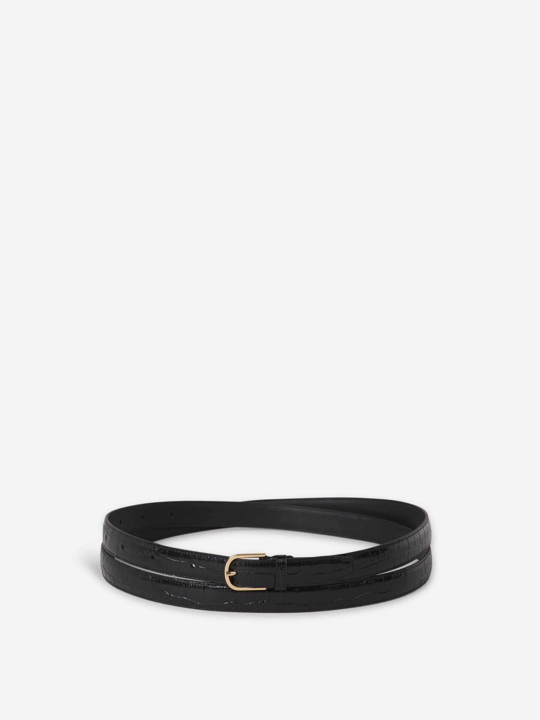 Outlet online TOTEME Mujer Cinturón Piel Liso color Negro sku 830-000337 01 - Foto 1