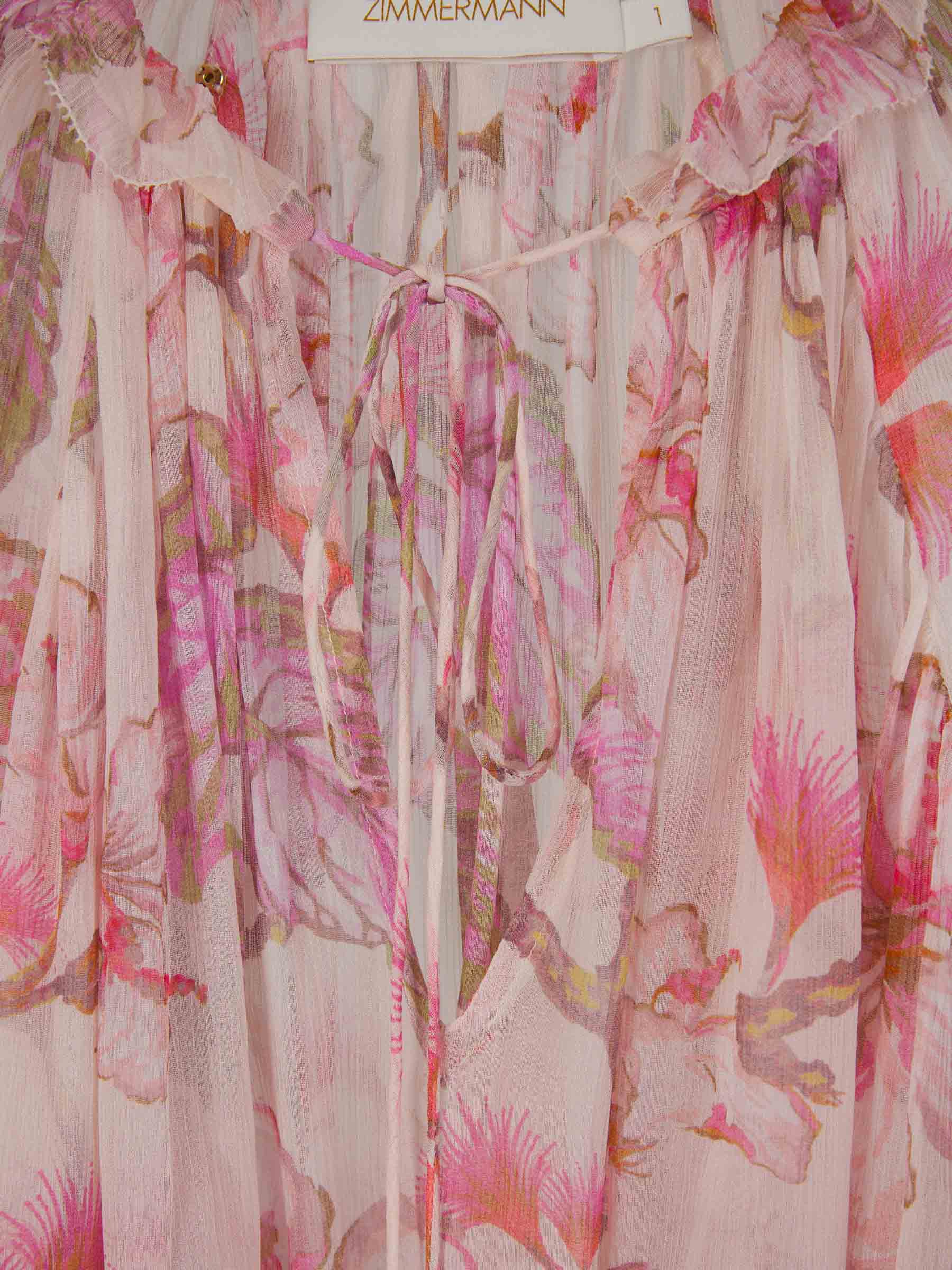 Outlet online Zimmermann Mujer Blusa Billow Fruncida color Rosa Empolvado sku 701-002009 00 - Foto 3