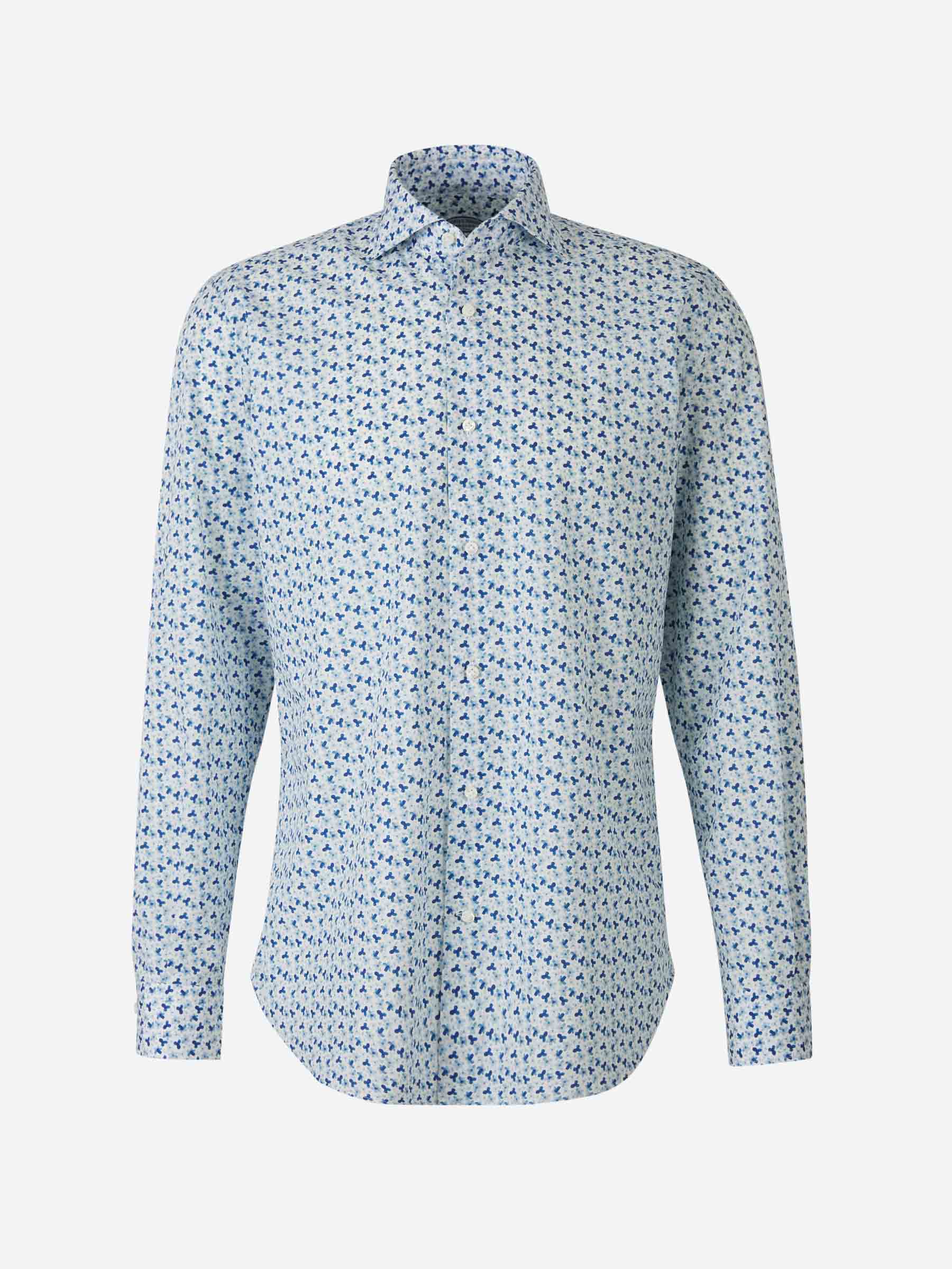 Outlet online Vincenzo di Ruggiero Hombre Camisa Motivo Floral color Azul sku 531-006151 01 - Foto 1