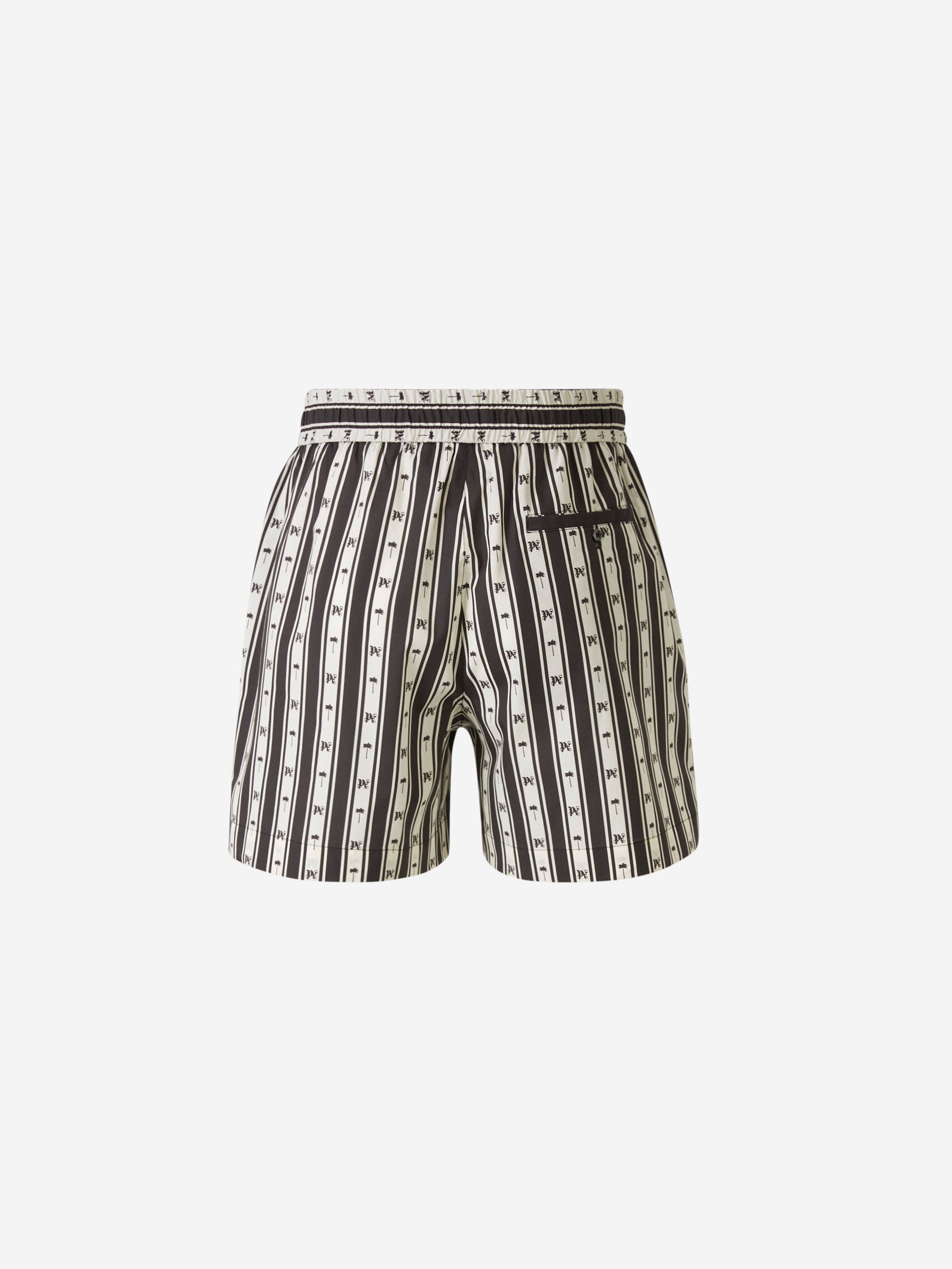 Outlet online Palm Angels Hombre Bermudas Motivo Rayas Logo color Negro sku 523-000937 01 - Foto 2