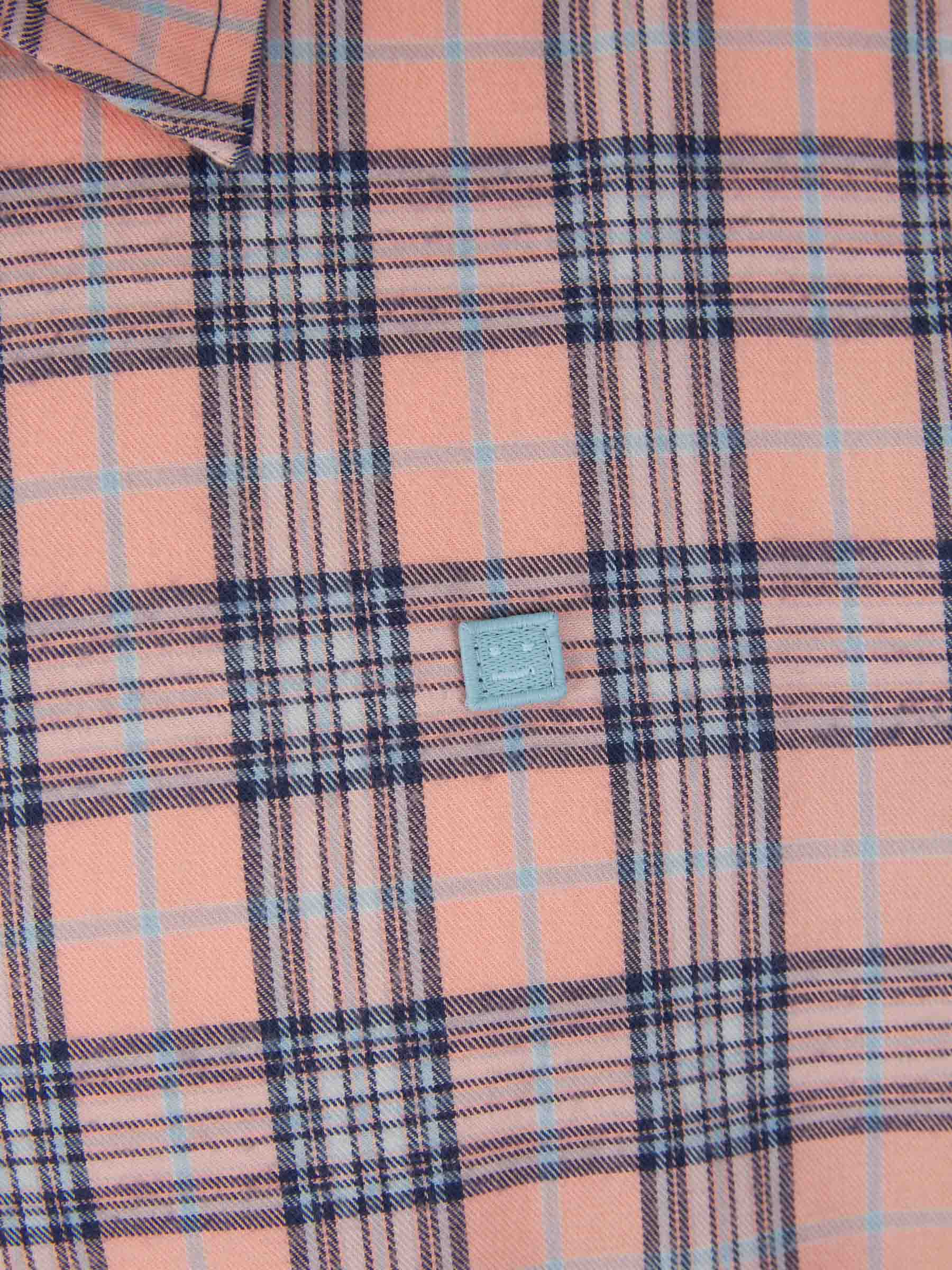 Outlet online Acne Studios Face Hombre Camisa Motivo Cuadros color Salmón sku 531-006141 01 - Foto 4