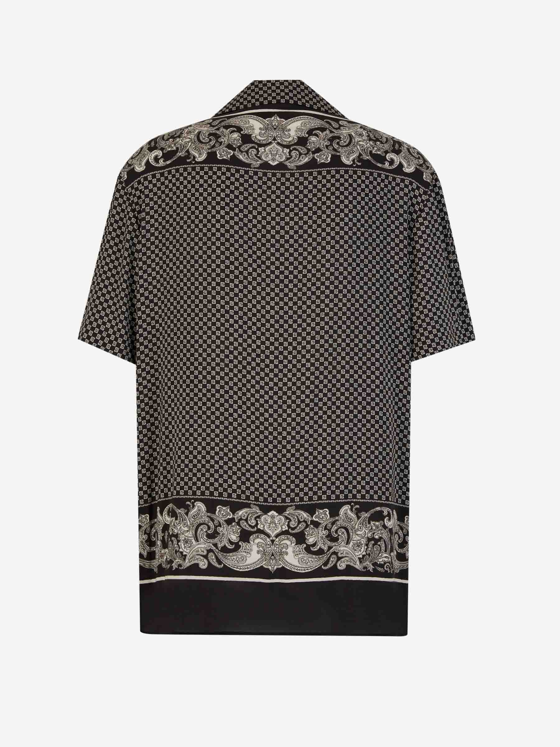 Outlet online Balmain Hombre Camisa Motivo Paisley color Negro sku 532-000513 01 - Foto 2