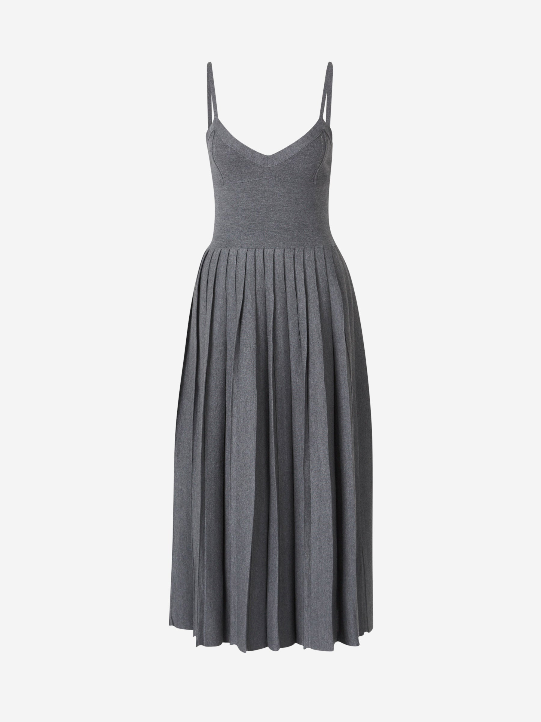 Outlet online Khaite Mujer Vestido Midi The Elio color Gris Antracita sku 721-000311 01 - Foto 1