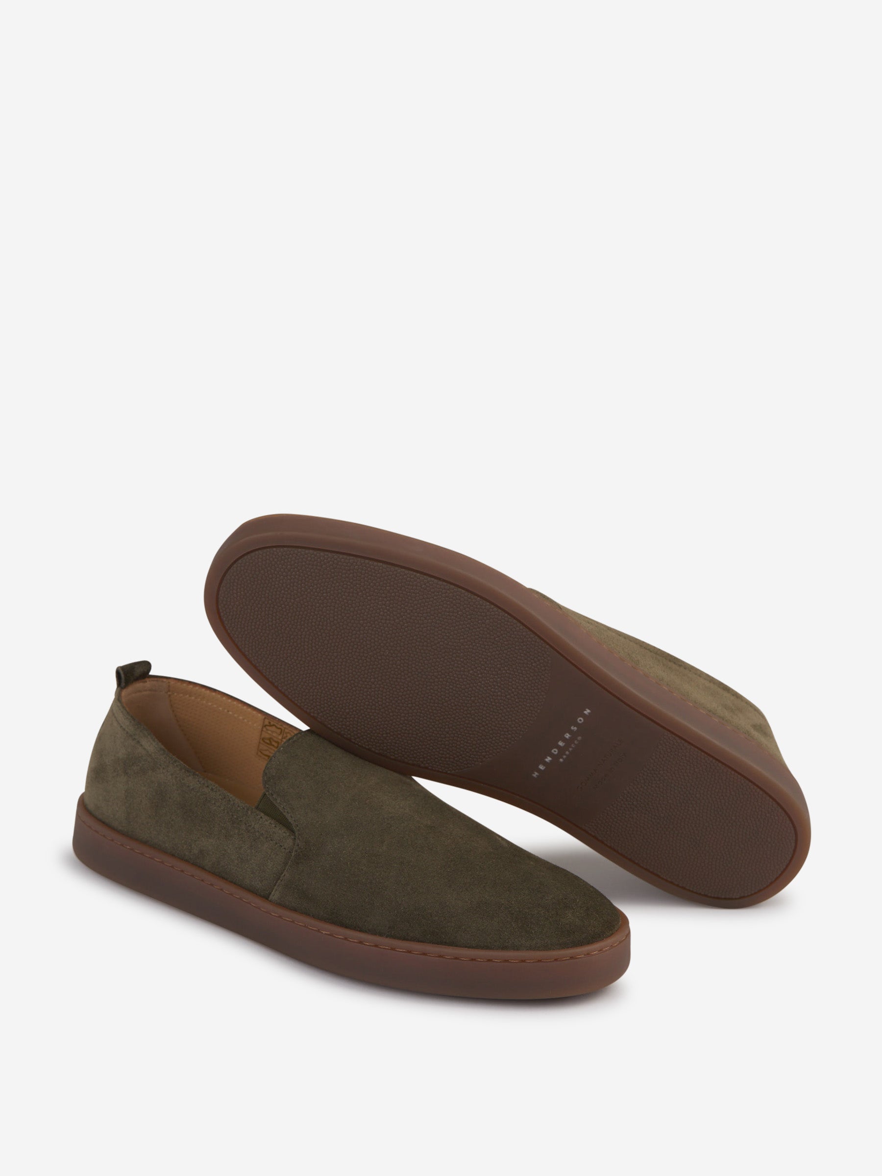 Outlet online Henderson Baracco Hombre Mocasines Rodi.55 color Verde Oscuro sku 611-004392 02 - Foto 4