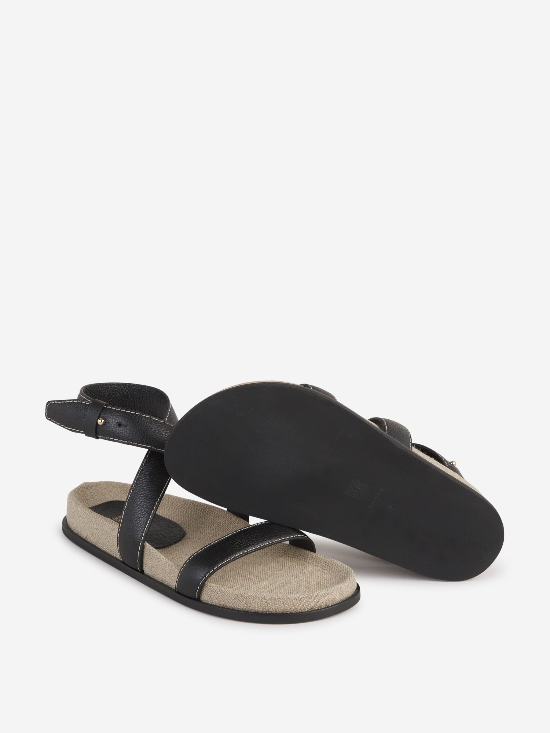 Outlet online TOTEME Mujer Sandalias The Leather Chunky color Negro sku 800-005269 01 - Foto 5